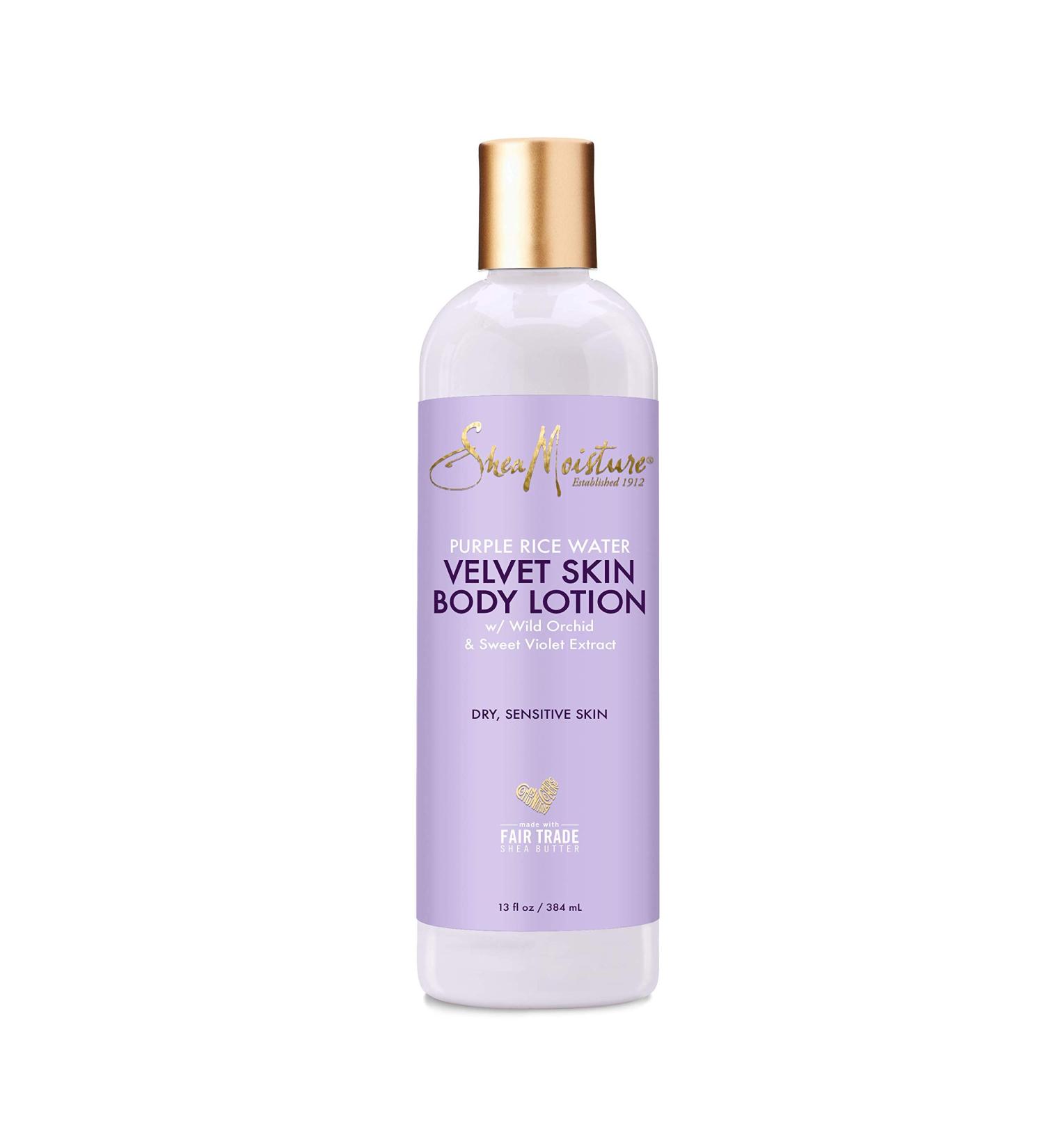 SheaMoisture Purple Rice Water Velvet Skin Body Lotion | 13 fl oz - Hydrating & Nourishing - Buy Online on GoSupps.com