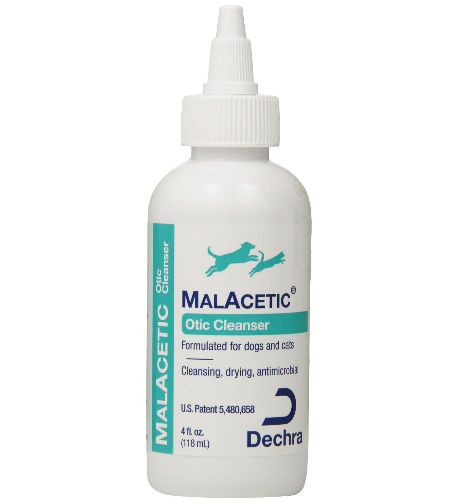 Dechra MalAcetic Otic Pet Ear Cleanser 4 oz - Buy Online on GoSupps.com