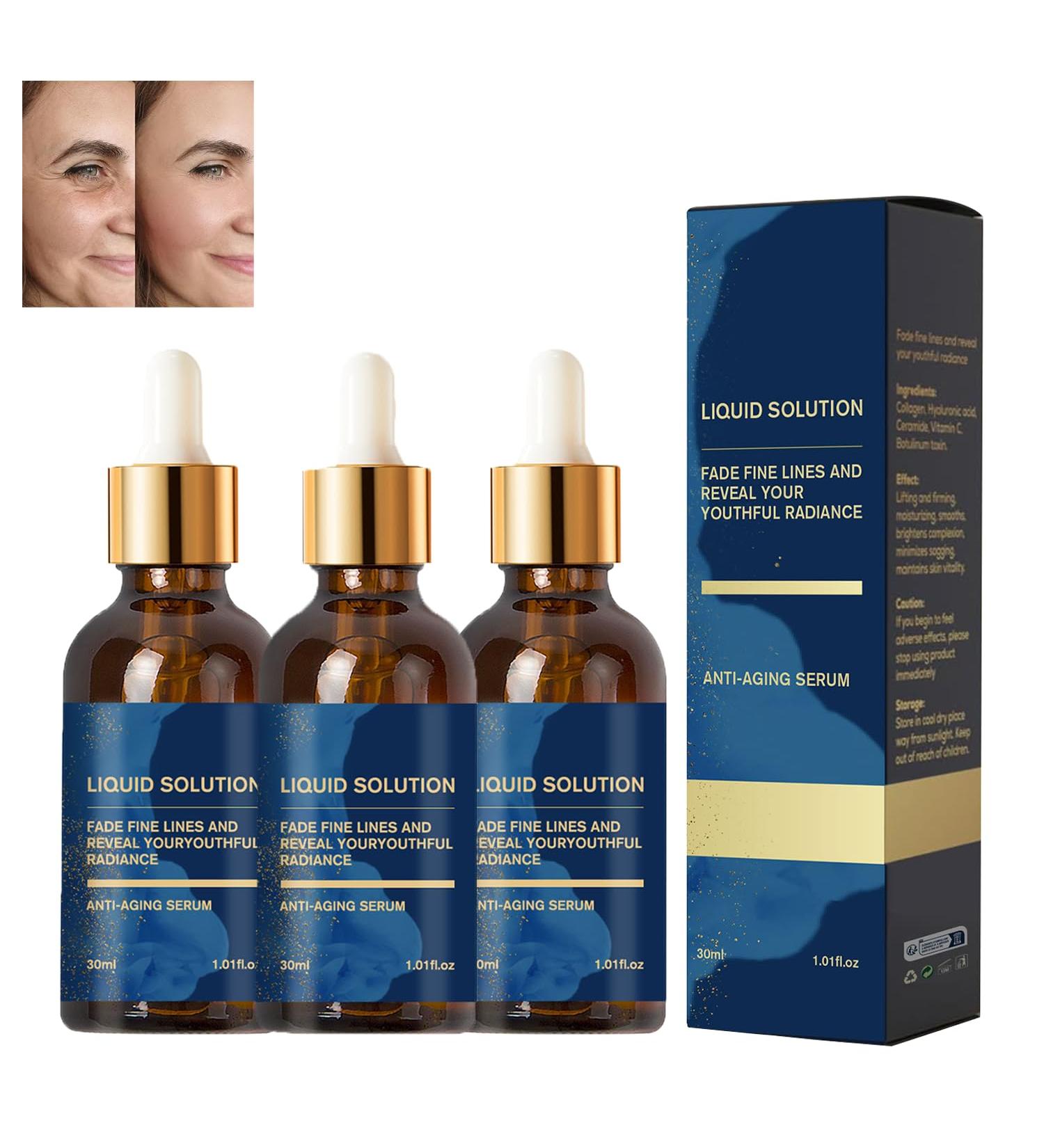 KOATECH Wrinkle removing facial essence solution antiaging liquid solution essence solution reduces wrinkles on face corners of eyes and neck plump skin suitable for all skin types 3 - Buy Online on GoSupps.com