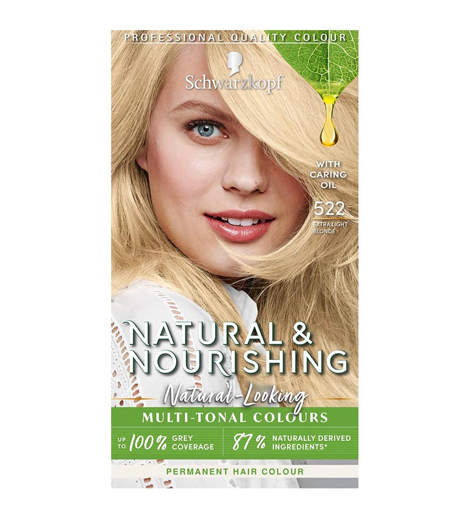 Schwarzkopf Natural & Nourishing 522 Extra Light Blonde Vegan Hair Dye - Buy Online on GoSupps.com