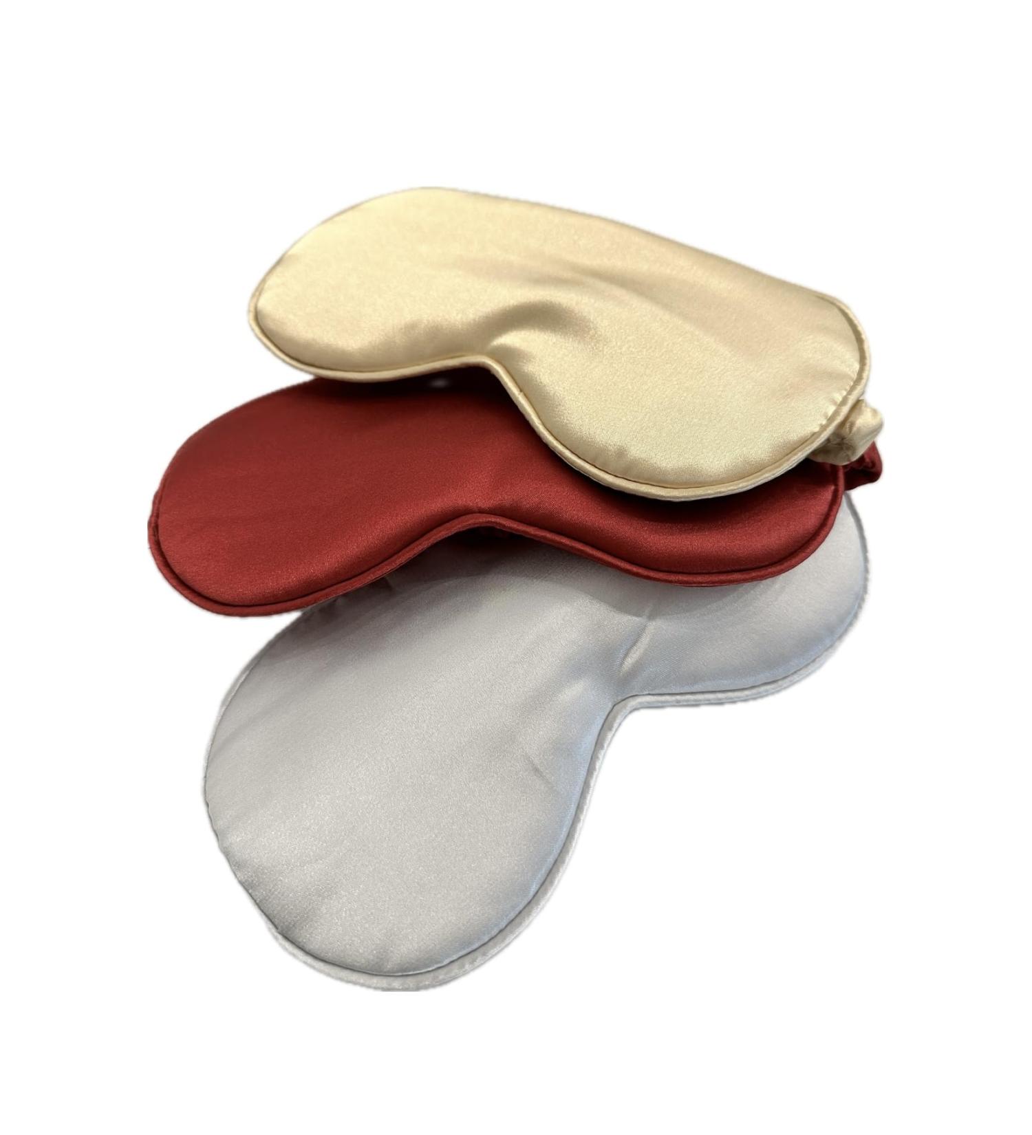 Sleep Mask for Comfortable Sleep Soft Silk Fabric Breathable Design (Gold)