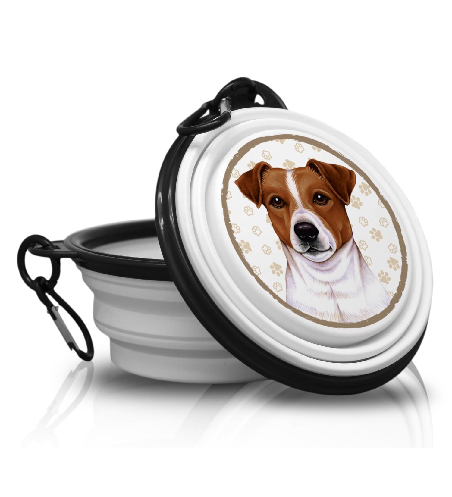 30. Jack Russell Terrier Portable Drinking Bowl & Food Bowl - Foldable with Carabiners for On-the-Go Pets - Buy Online on GoSupps.com