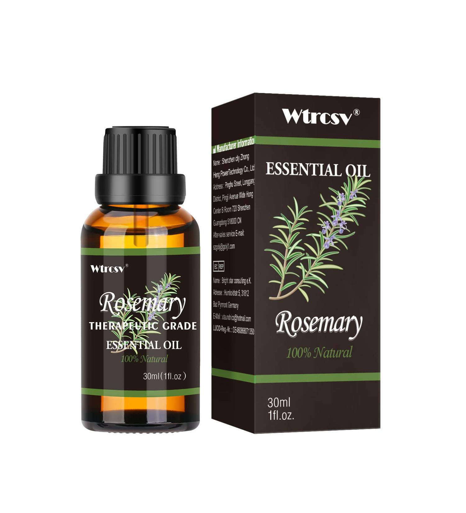 Rosemary Essential Oil - 100% Natural Aromatherapy Oil for Diffuser Humidifier Massage & Skin Care - 1.01 fl oz - Buy Online on GoSupps.com