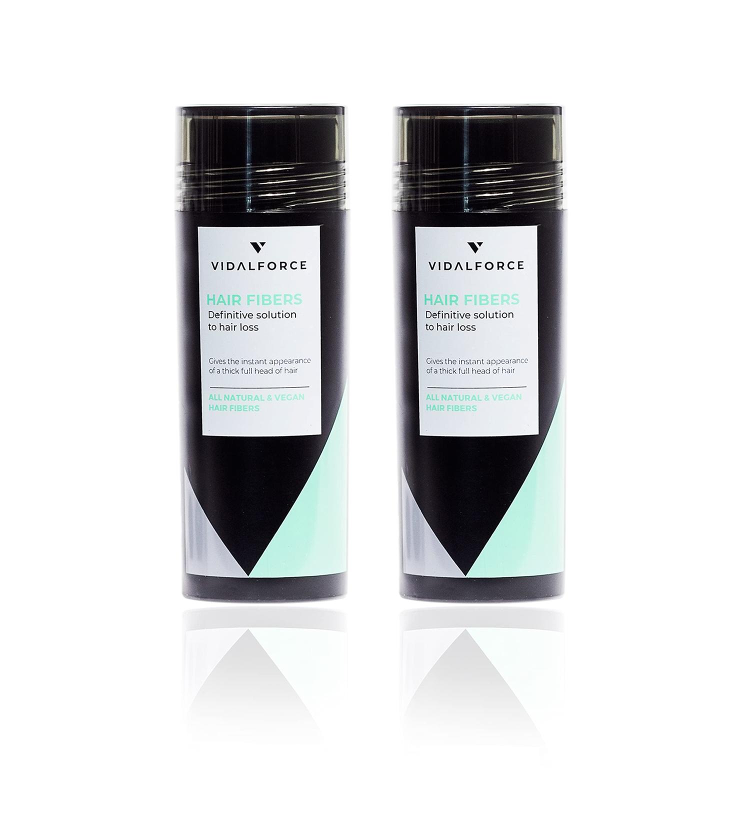 VIDALFORCE Premium Hair Densification I 100 Natural Ingredients I hair powder for full hair in seconds helps cover light hair protects against bald spots Light Brown Pack 2 x 30g - Buy Online on GoSupps.com