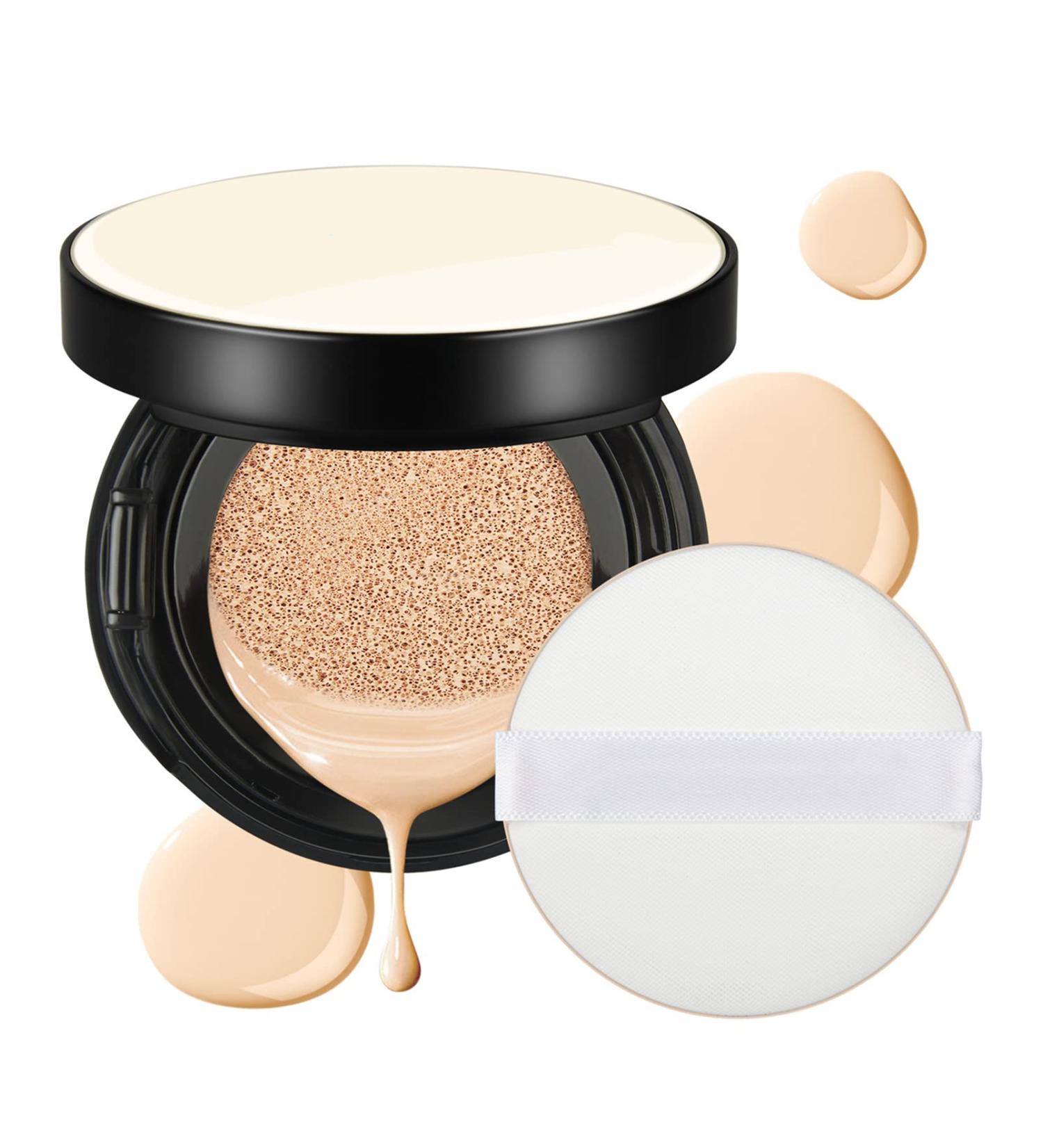Air Cushion CC Cream Foundation Full Coverage Foundation for Flawless Makeup Concealer Liquid Foundation Moisturizing Brightening BB Cream (102# Natural) - Buy Online on GoSupps.com