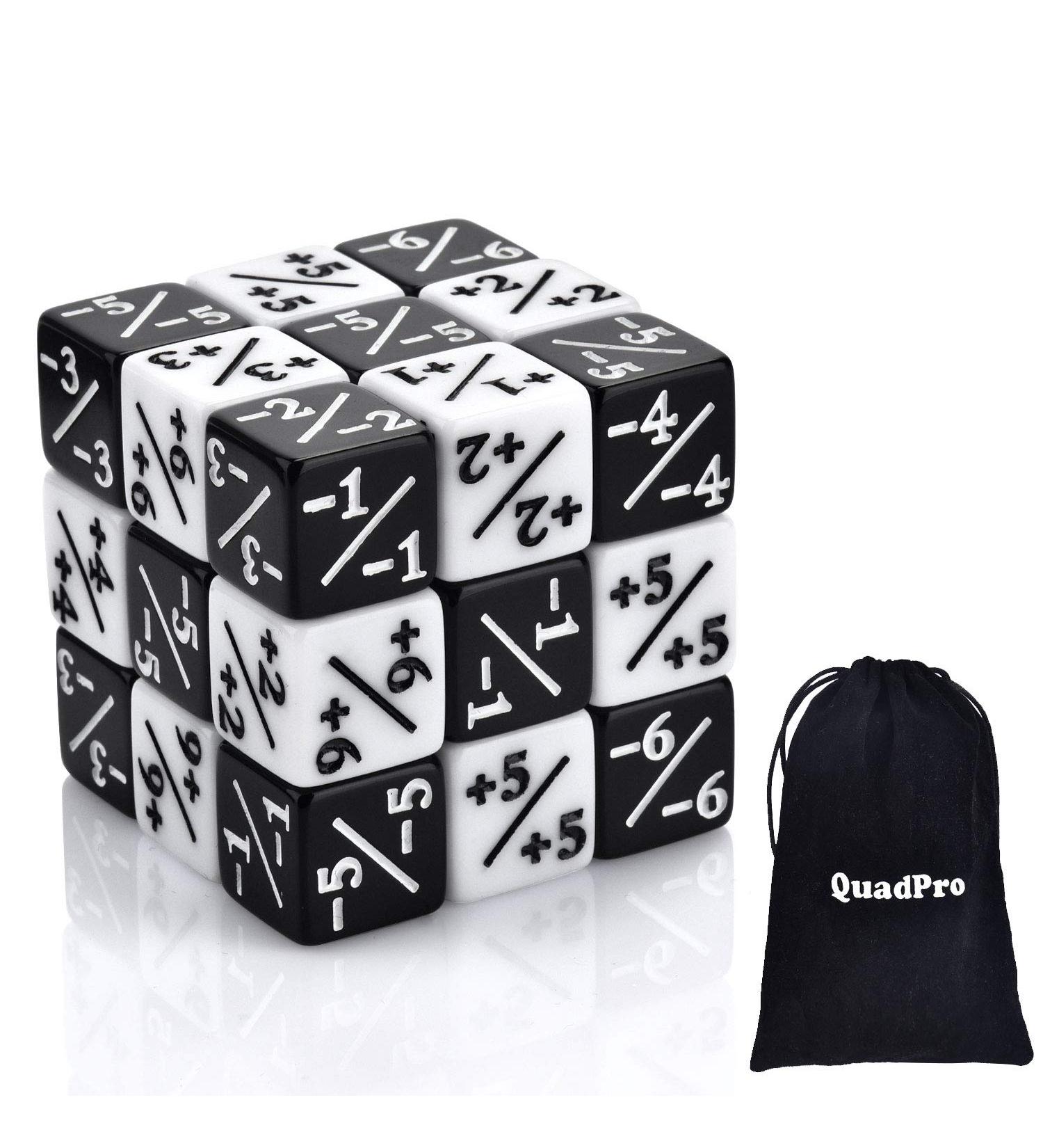 QuadPro 30-Piece Dice Counters Token Set for MTG & CCG Card Games - Buy Online on GoSupps.com