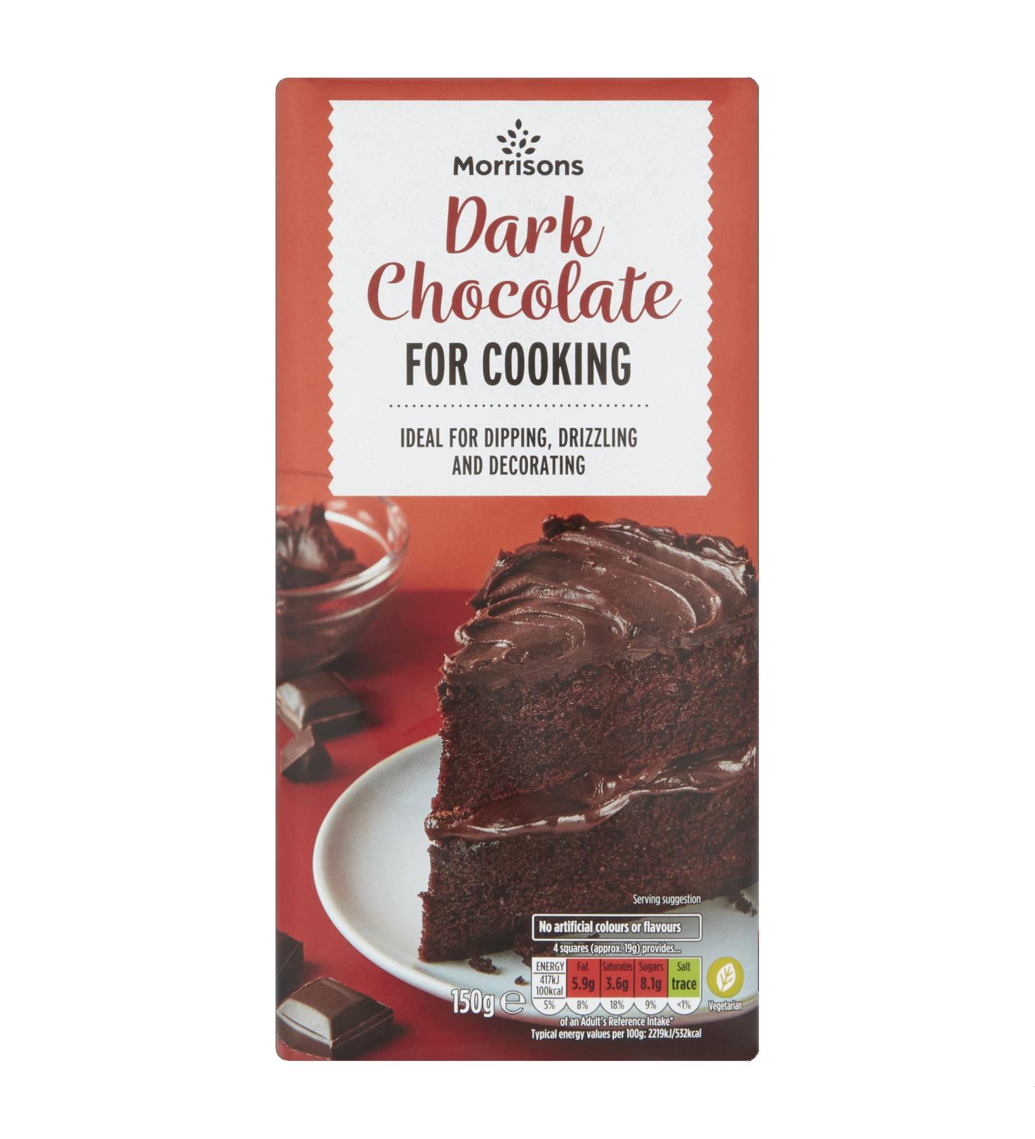 MORRISONS Dark Chocolate for Cooking 150g