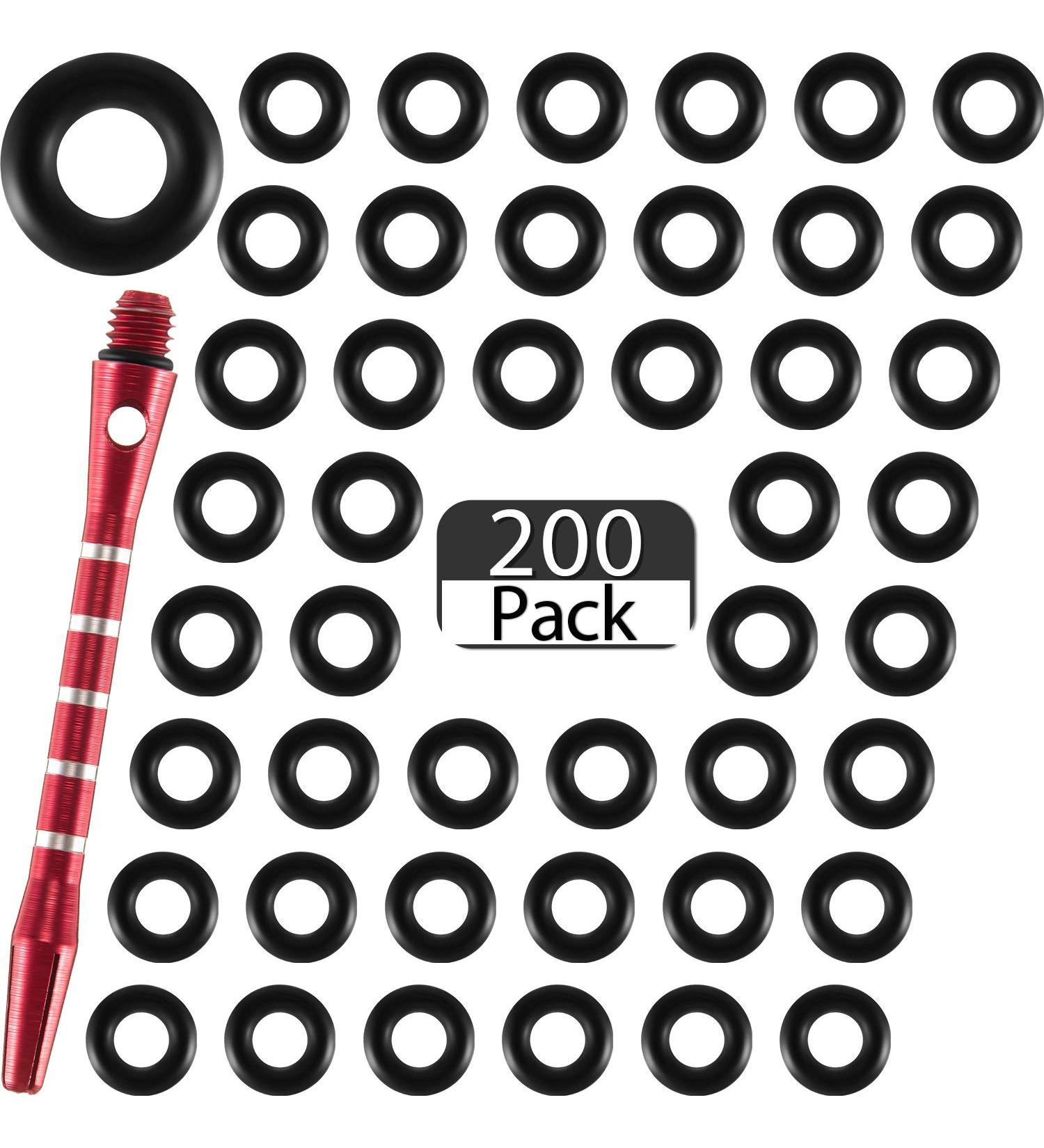 200pc Dart Shaft O-Rings - Rubber Dart Washer Rings for Non-Slip Grip - Buy Online on GoSupps.com