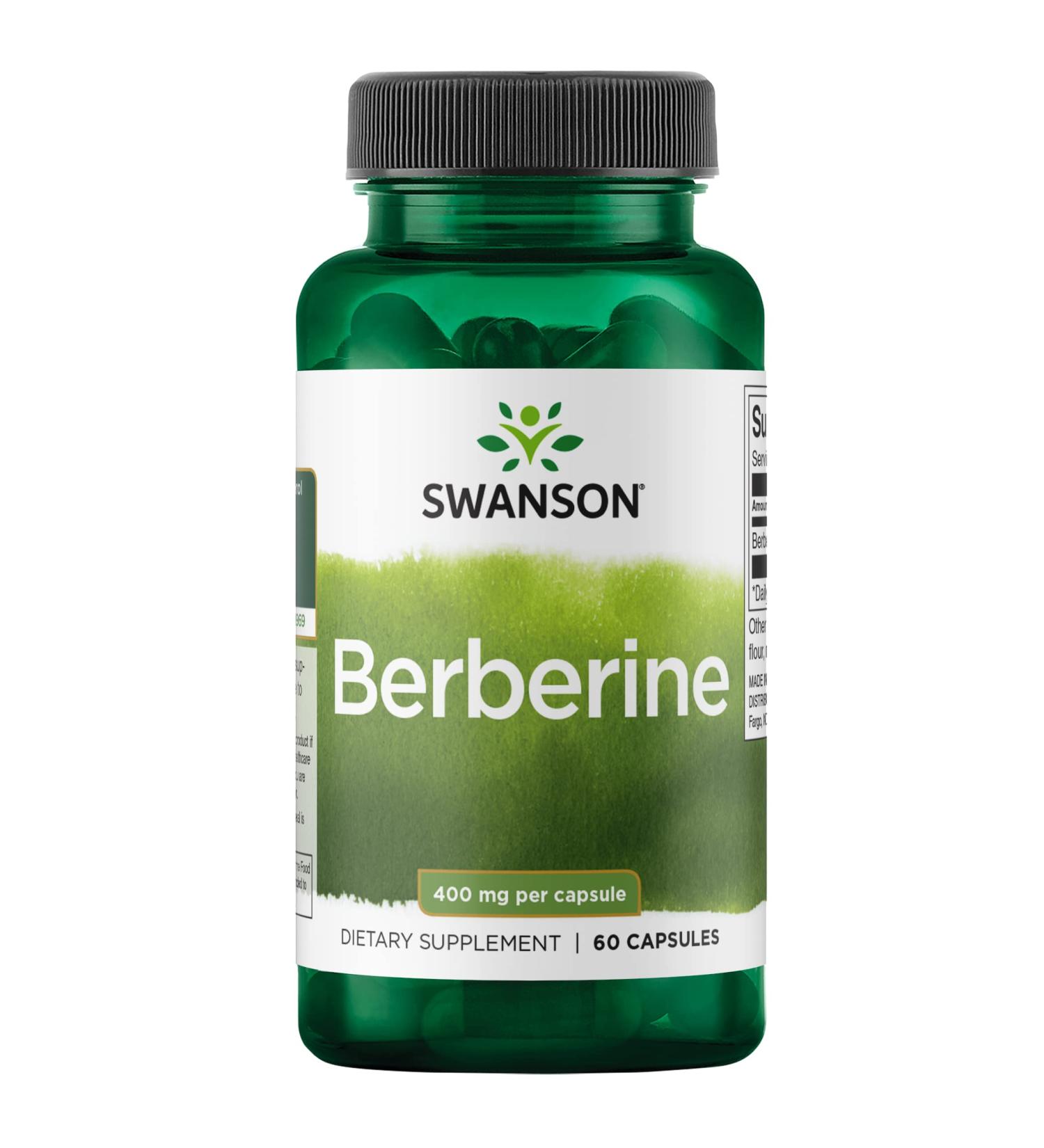 Swanson Berberine HCl 400mg - 60 Capsules, 97% Standardized - (Pack of 1) - Buy Online on GoSupps.com