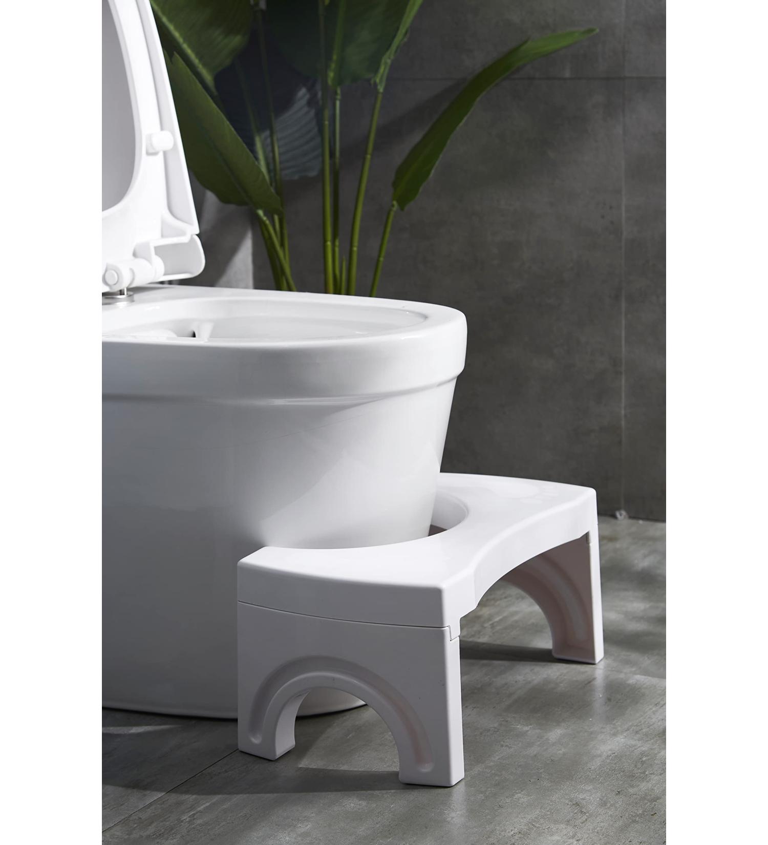 Vansand Folding Squatting Potty Stool | 7-Inch Height | White - Buy Online on GoSupps.com