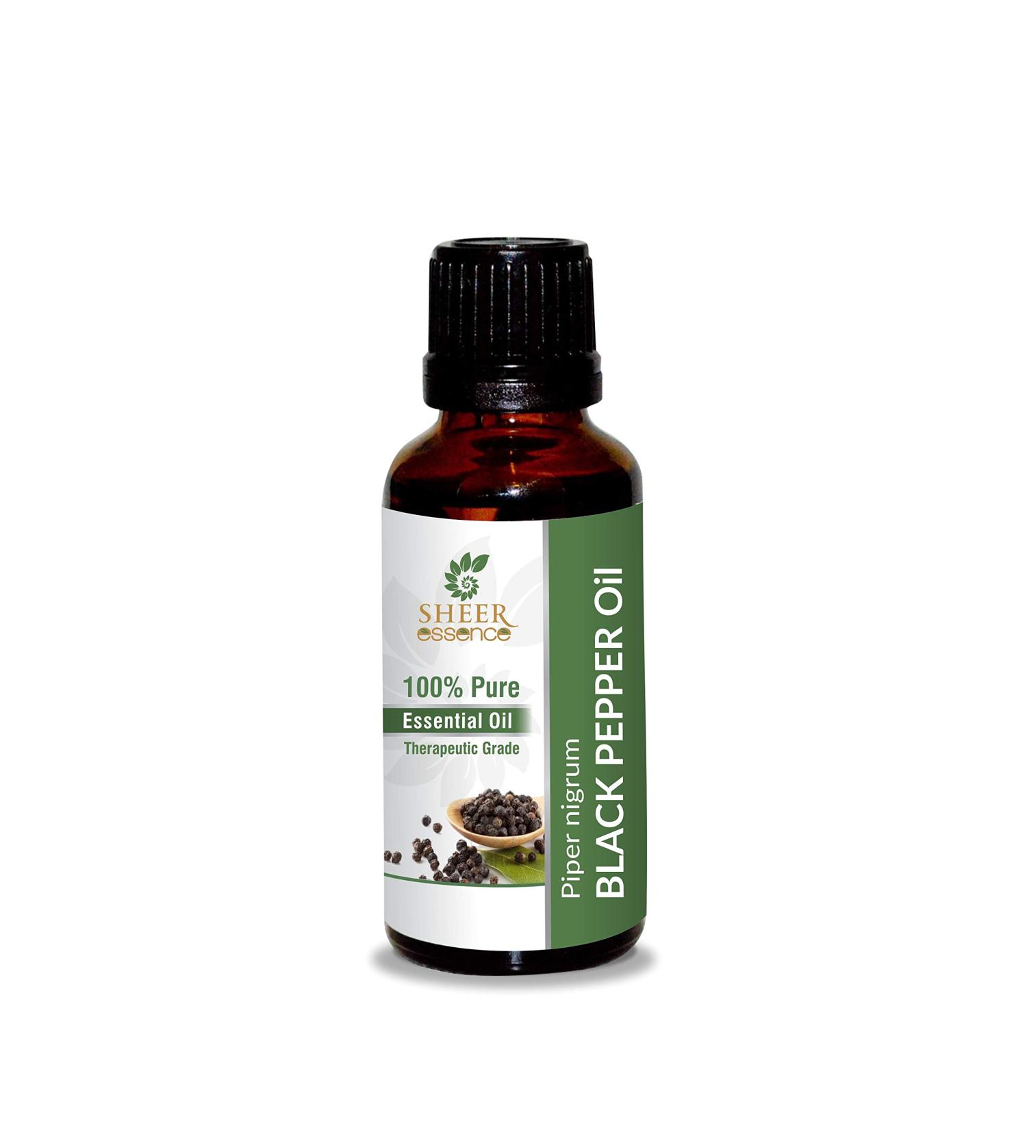 Black Pepper Oil- (Piper Nigrum)- Essential Oil 100% Pure Natural Undiluted Uncut Therapeutic Grade Oil 33.81 Fl.Oz.1000ml (33.81 fl.Oz)
