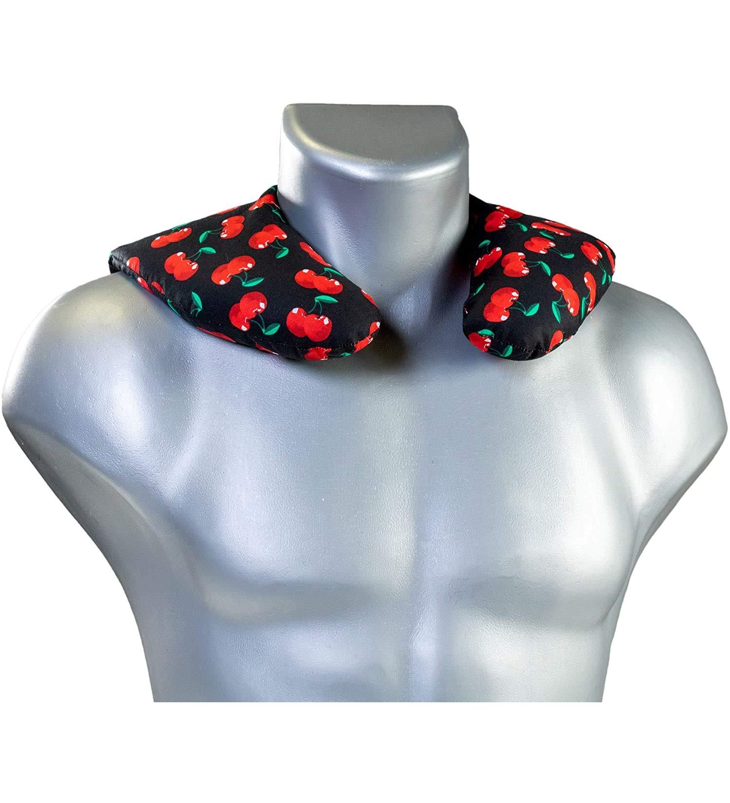 Cherry Stone Neck Pillow 30x33 - Cherry-Black Heat Pad for Neck Relief | Best Neck Pillow for Comfort & Relaxation - Buy Online on GoSupps.com
