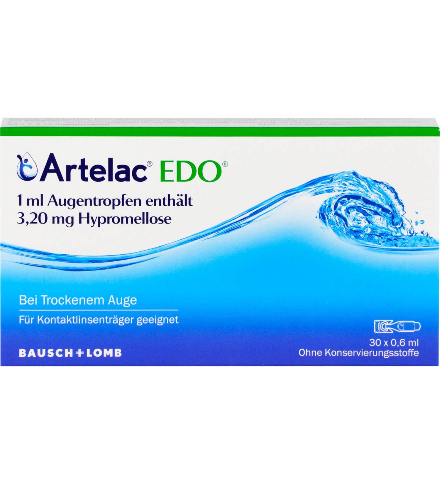 Artelac Edo Eye Drops - 30x0.6 ml | Soothing Relief for Dry Eyes | International Shipping Available - Buy Online on GoSupps.com