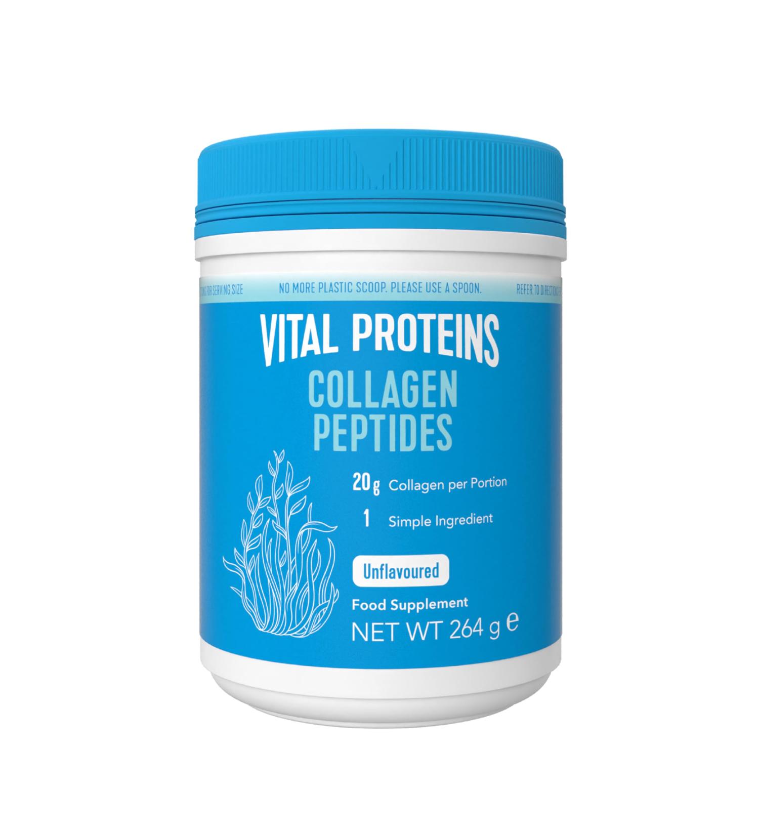 Vital Proteins Collagen Peptides Powder Supplement | 20g per Serving | Type I & III | Unflavored Hydrolyzed | Hair Skin Nail Support | Paleo, Gluten Free, Non-GMO | 264g Canister | 1 Pack - Buy Online on GoSupps.com