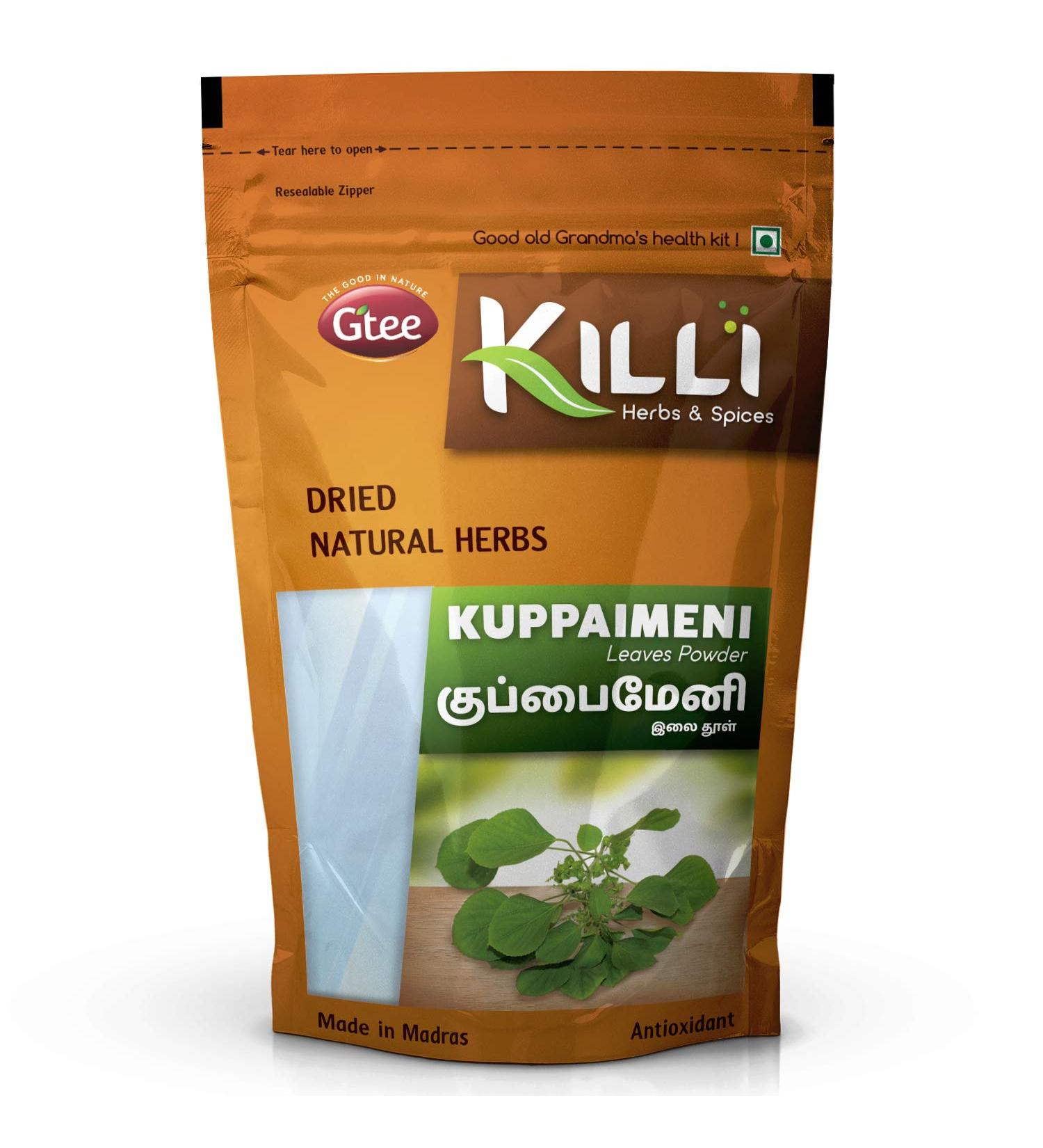 Organic Kuppaimeni Powder 100g - Indian Acalypha | Nettle Leaves Powder - Buy Online on GoSupps.com