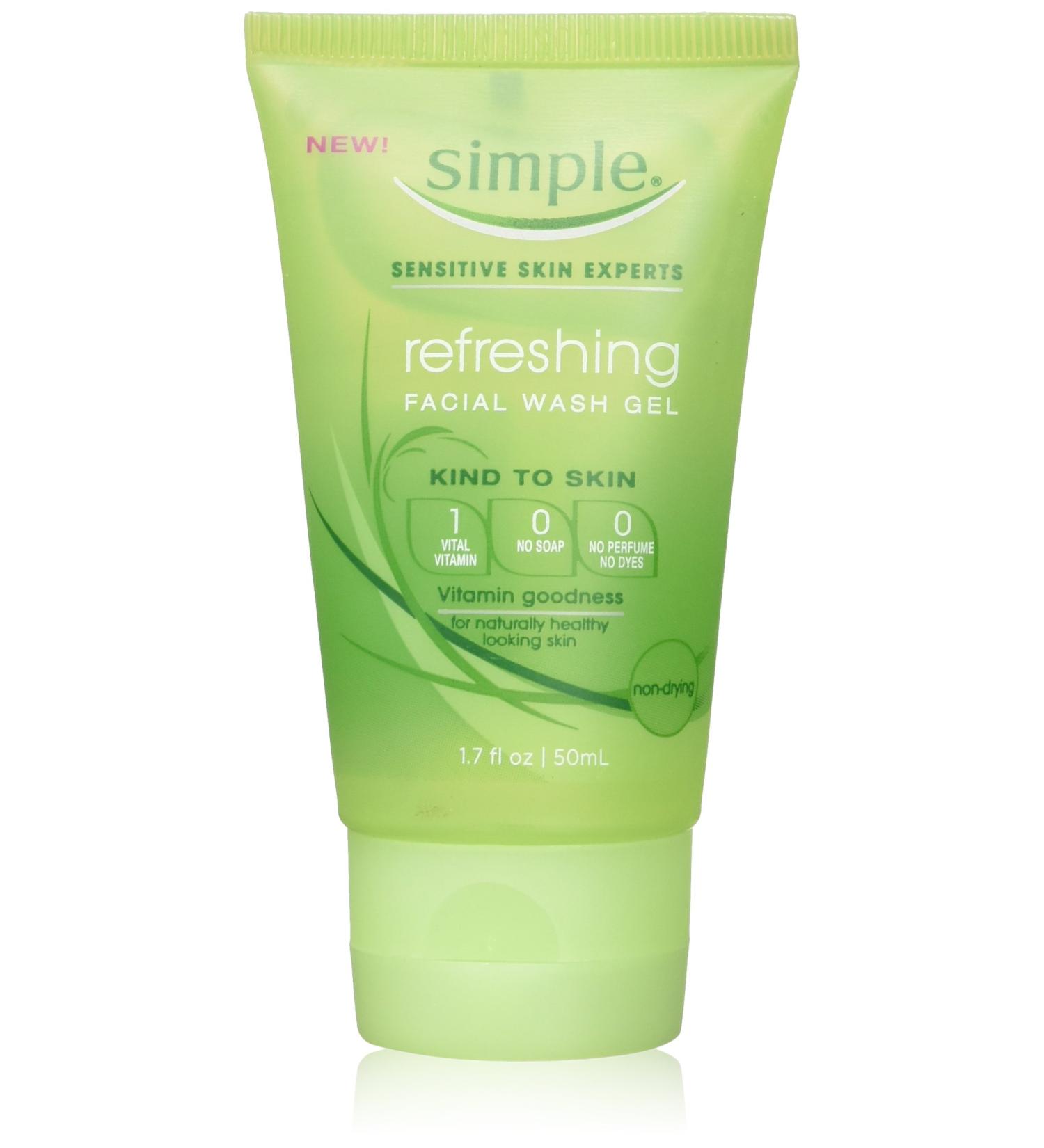 simples et rafra chissant Gel nettoyant pour le visage 48 2 gram (lot de 3)