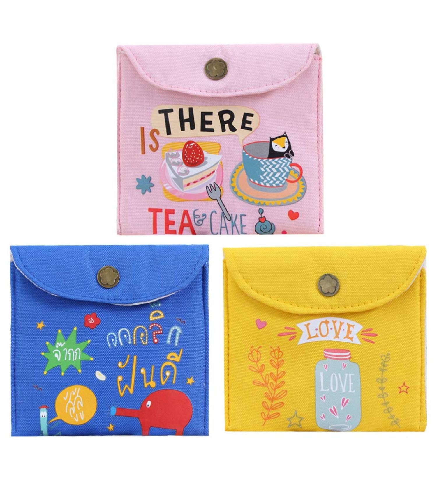 Cabilock 3pcs Sanitary Napkins Bag Menstrual Cup Pouch Nursing Pad Holder - Multi-purpose Organizer for Women and Girls - Buy Online on GoSupps.com