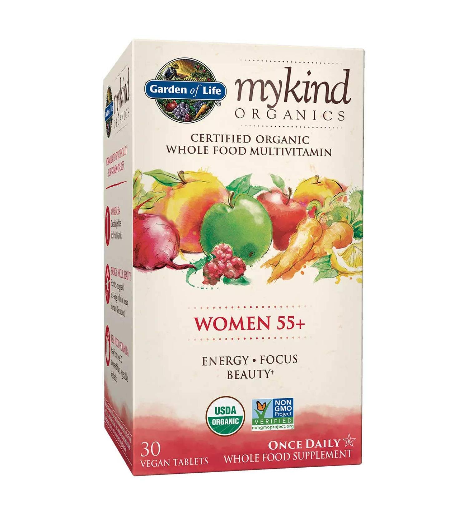 mykind Organics Women 55+ 30 Tablets - Natural Whole Food Multivitamin - Buy Online on GoSupps.com