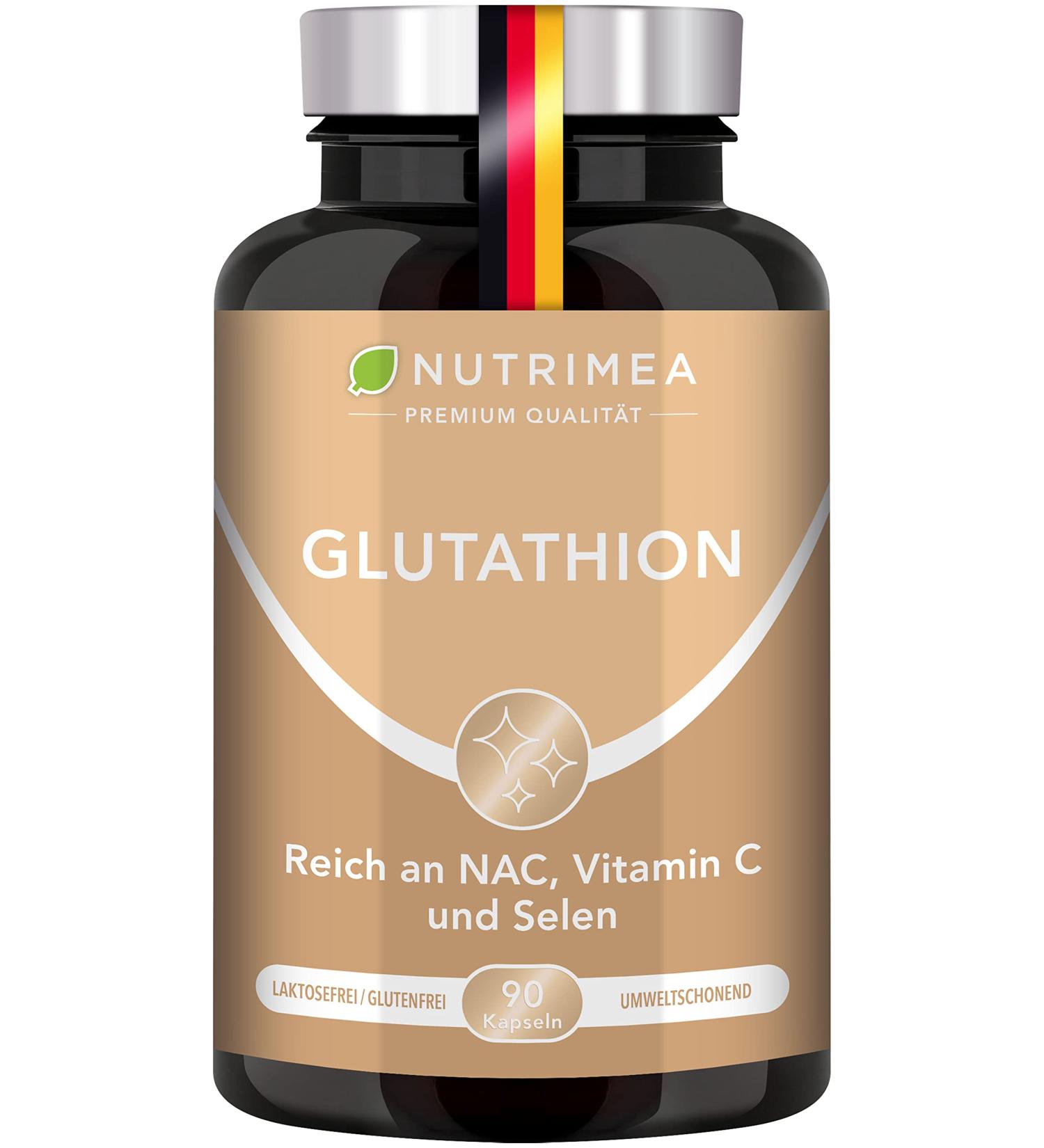 L-Glutathione 98% | High Dose 90 Capsules with Vitamin C & Precursors | Buy Tripeptide Supplement Internationally - Buy Online on GoSupps.com