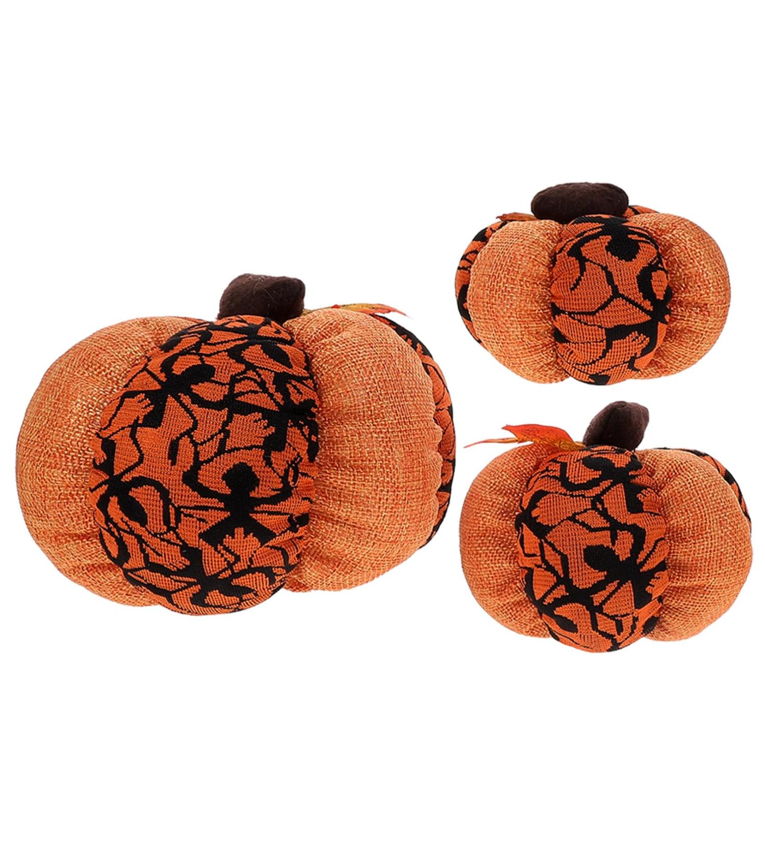 NAMOARLY 3pcs Halloween Decorations Home Decor Halloween Stuffed Pumpkin Halloween Layout Decor Pumpkin Adornment Halloween Scene Decor Pumpkin Decor Pumpkins Model Household Cloth Supplies Orange2 15X15X15CM - Buy Online on GoSupps.com