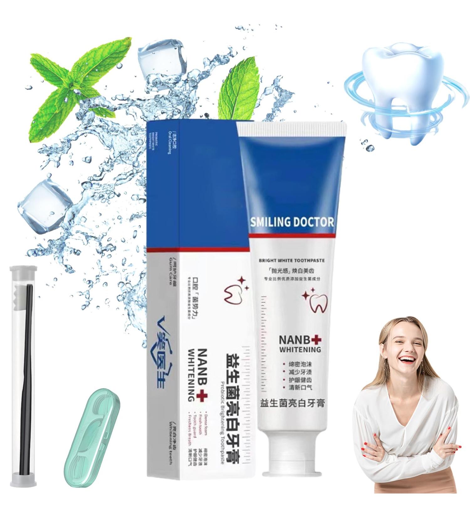 SP-4 Probiotic Ultra Whitening Toothpaste - Brighten Your Smile & Freshen Breath (1PC) - International Shipping Available - Buy Online on GoSupps.com