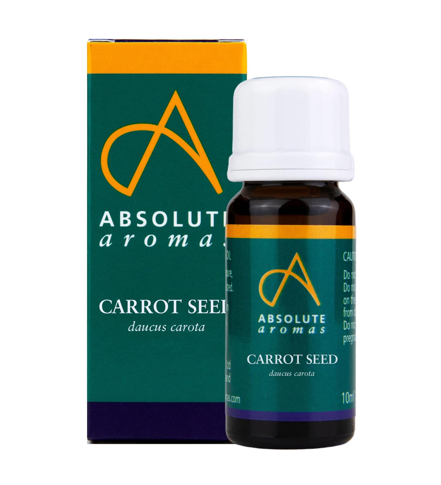 Absolute aromas carrot seed essential oil 10 ml - 100% pure natural undiluted vegan and free of animal experiments - for use in diffusers and aromatherapy mixtures