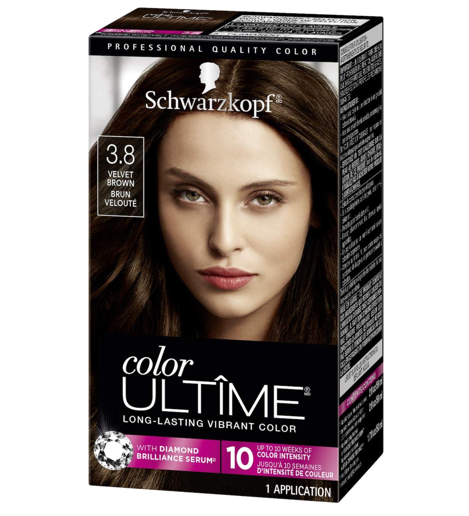 Schwarzkopf Color Ultime Velvet Brown Hair Color Cream - Permanent Formula - Buy Online on GoSupps.com