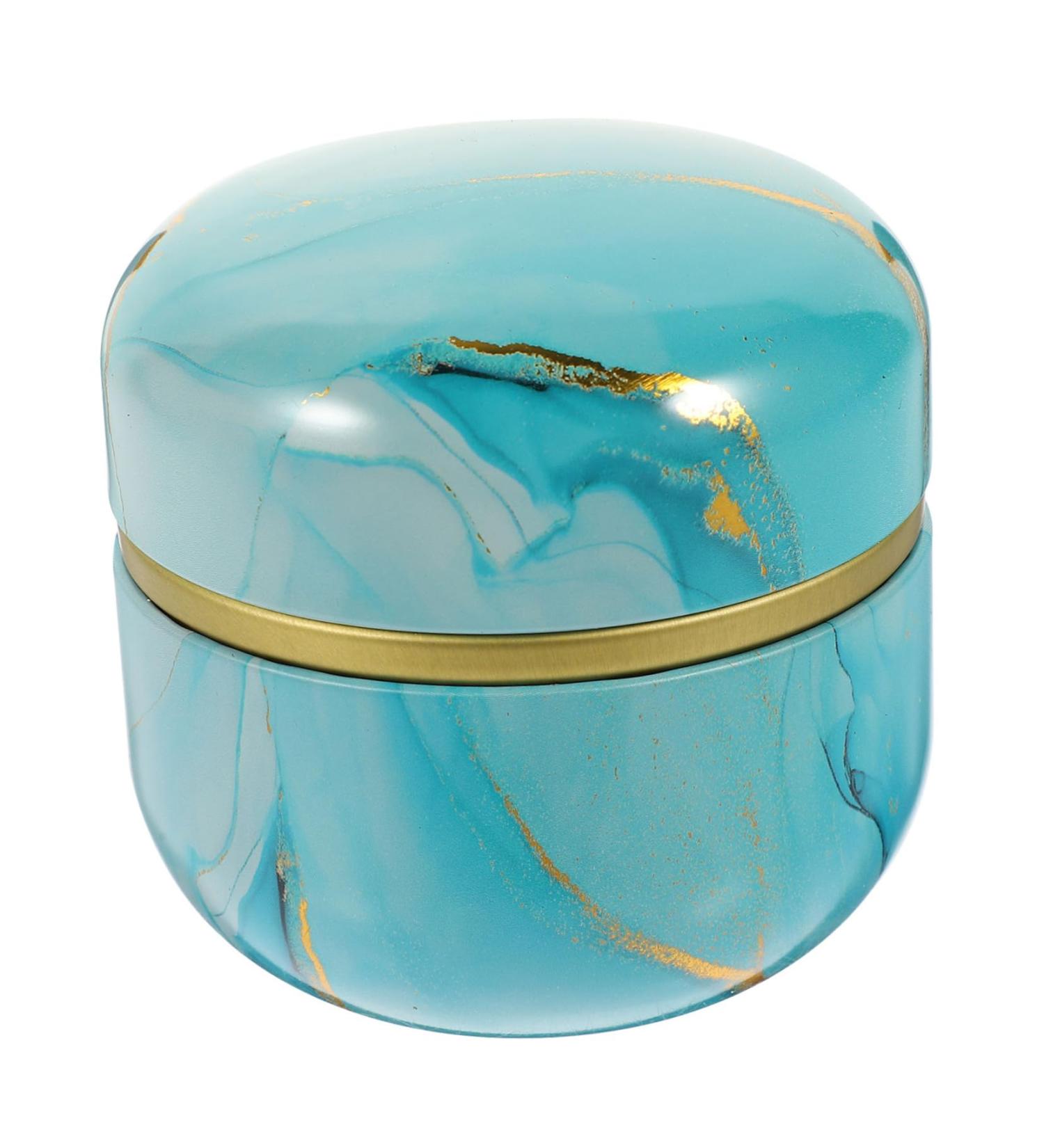 CYYHGD 2pcs Loose Powder Storage Box Dusting Powder Gift Tin Decorative Flower Tea Jar Tea Stash Candy Tin Puff Candy Decor Loose Powder Storage Jar Blue and White Porcelain Tinplate Food - Buy Online on GoSupps.com