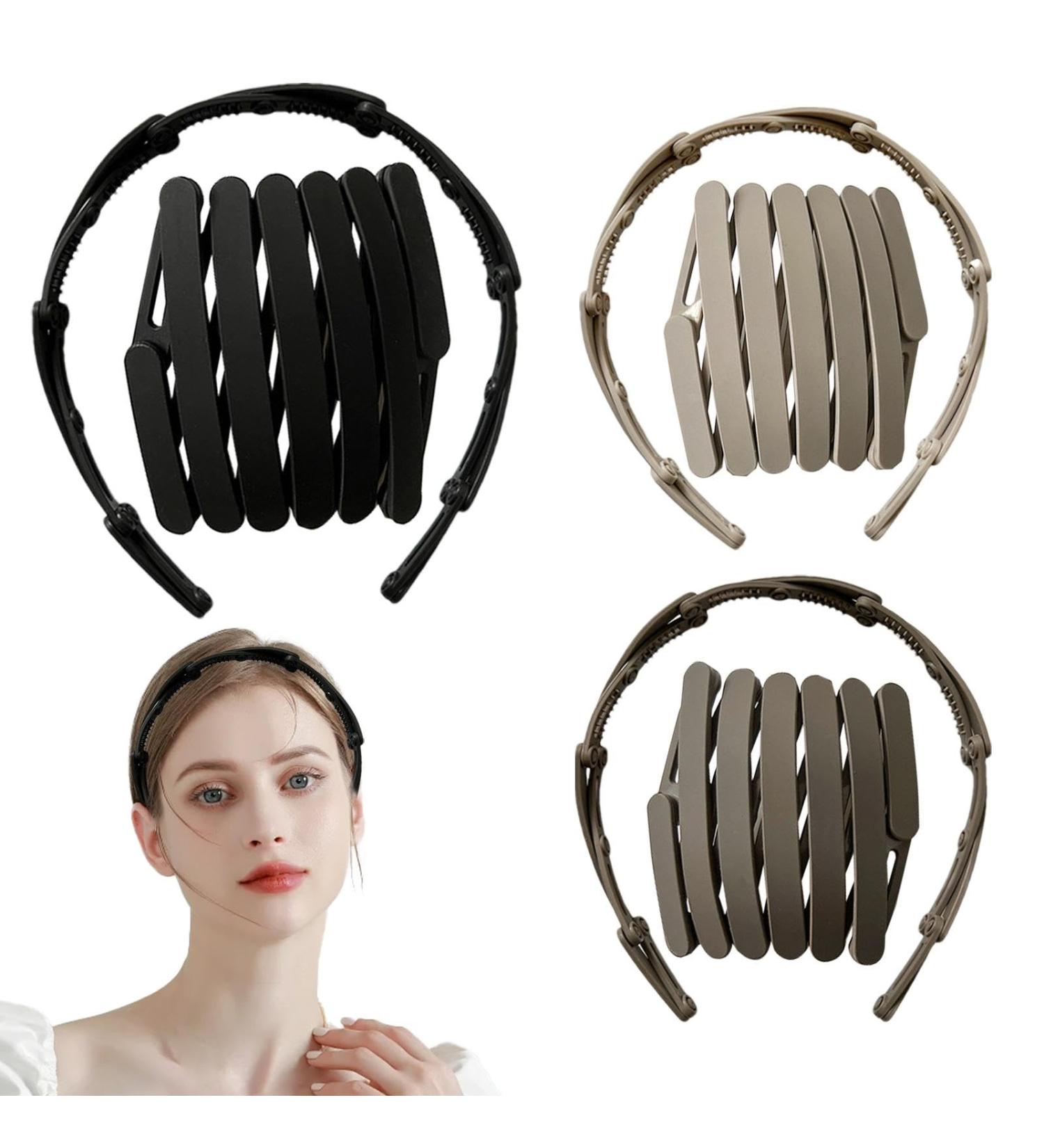 Retractable Pocket Headband | Anti-Slip Retractable Multifunctional Hairband - Portable Hair Accessories for Outdoor Travel Running - Buy Online on GoSupps.com