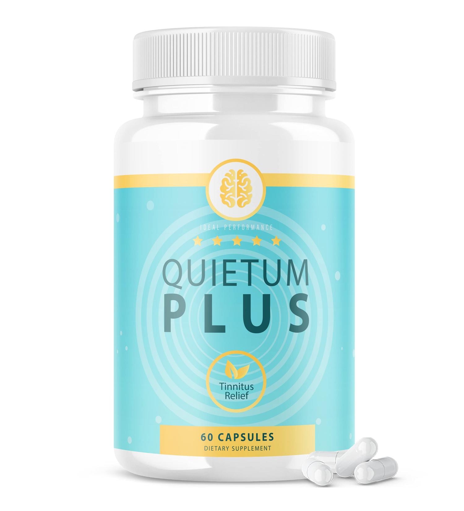 Quietum Plus Tinnitus Relief Supplement Reduce Ear Ringing Advanced Formula (60 Capsules)
