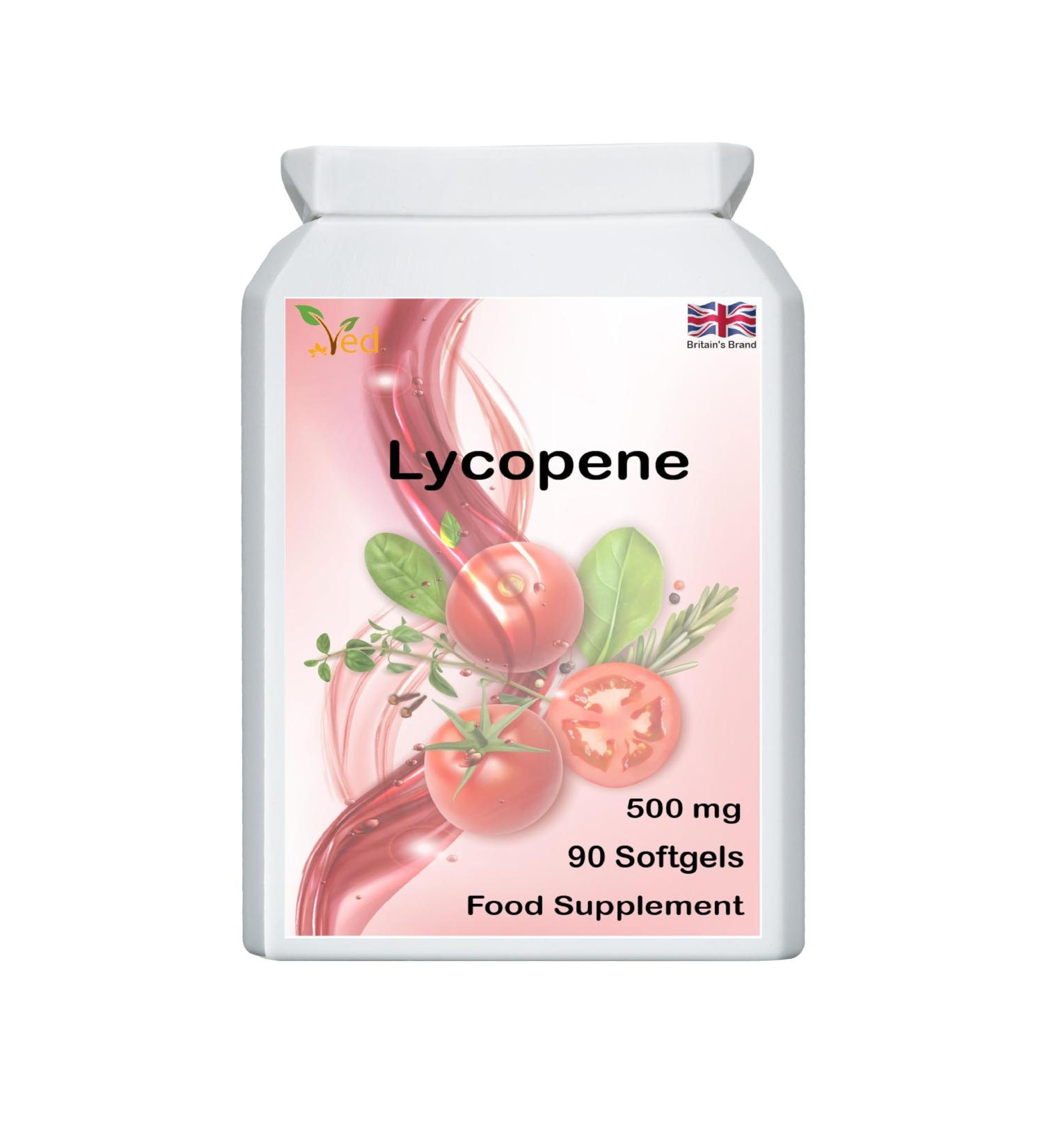 Lycopene 500 mg | 90 Softgel 3 Month Supply.