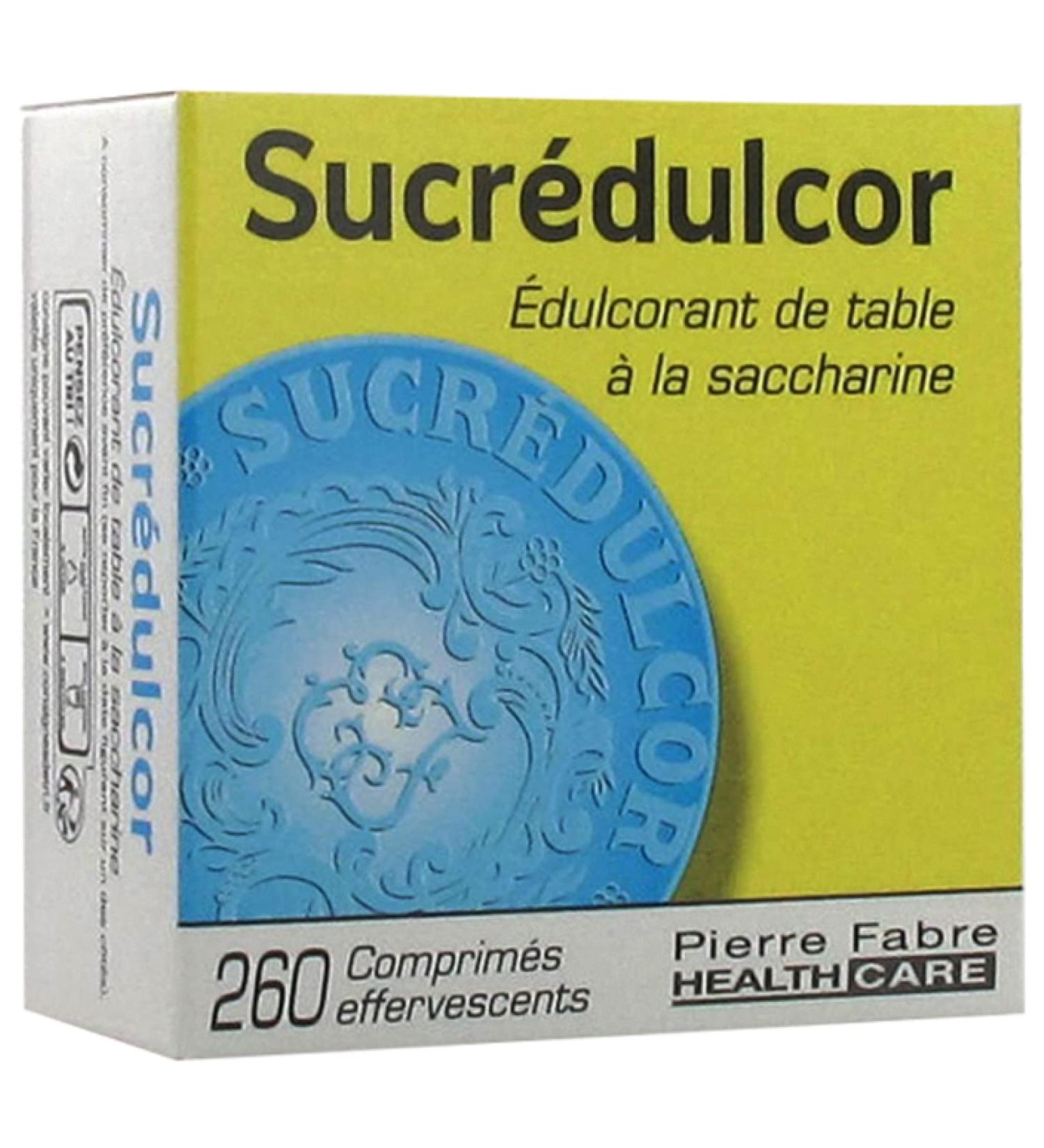 Pierre Fabre Health Care Sucréulcor Saccharin Table Sweetener 260 Effervescent Tablets