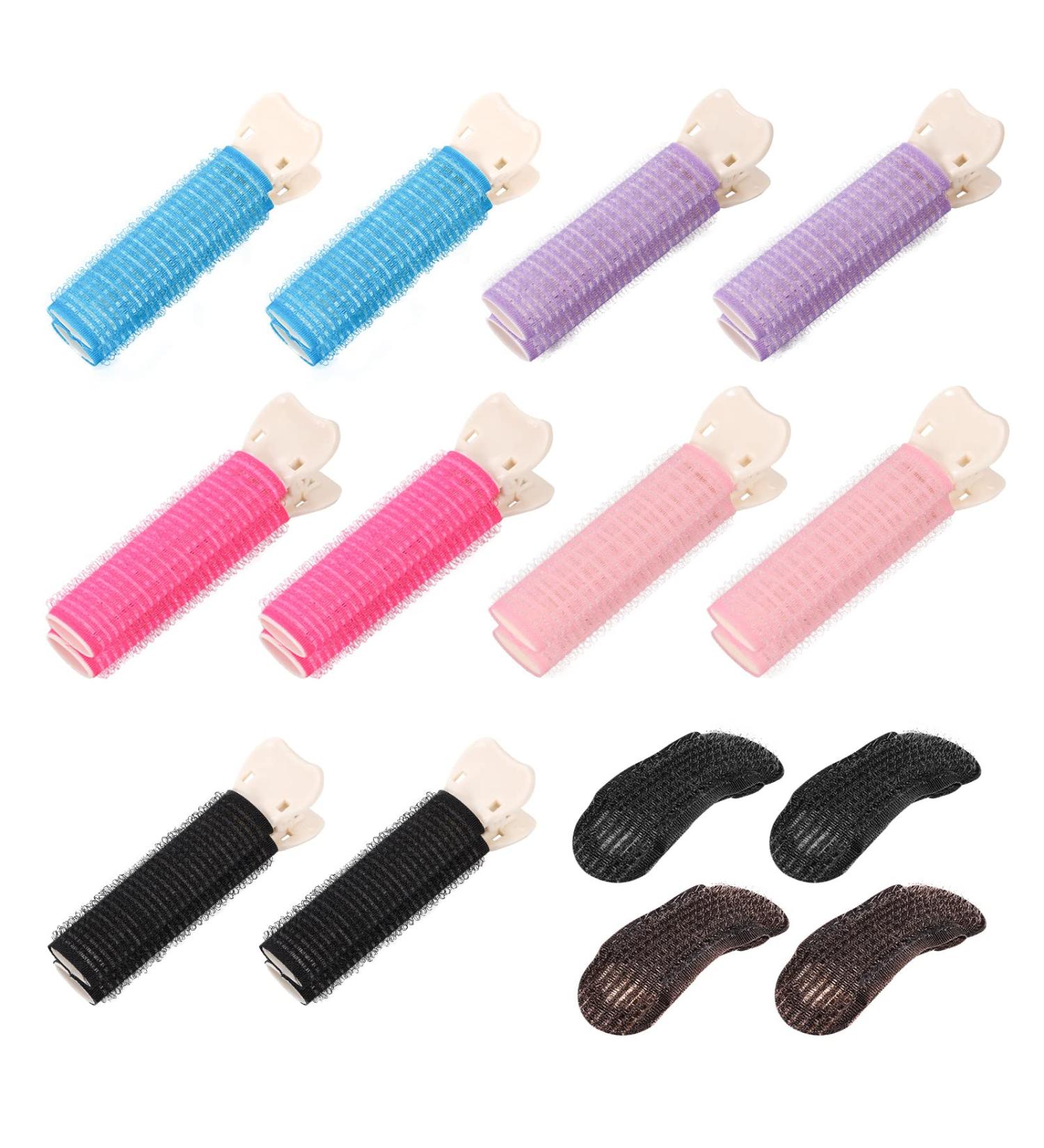 10pcs Volumizing Hair Clips with Velcro Pads - Hair Volume and Root Clips for Fluffy Volumized Hair - Women's Hair Volumizer Set - Buy Online on GoSupps.com