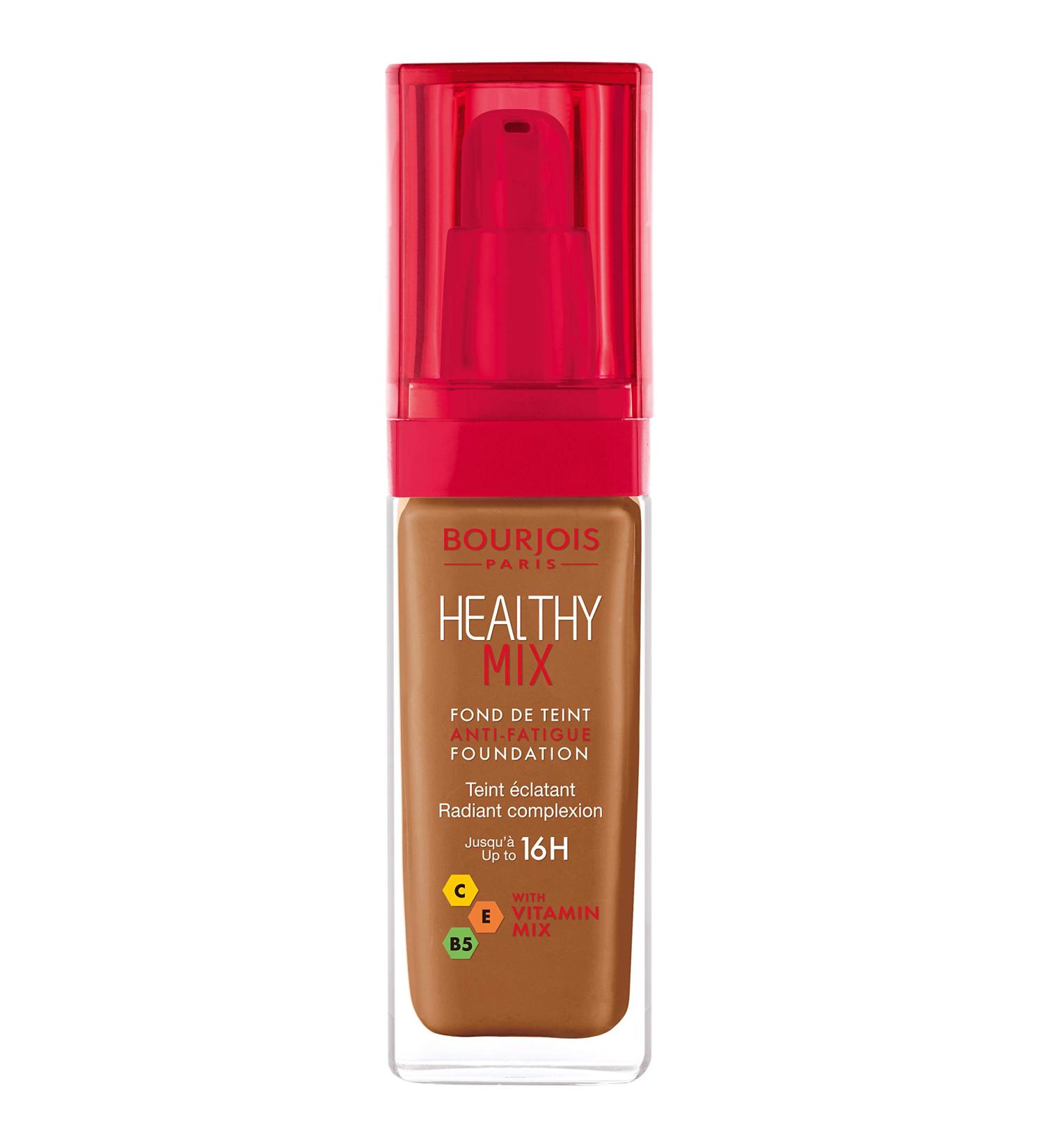 Bourjois Healthy Mix Anti-Fatigue Liquid Foundation 30ml - Shade 62 Cappuccino - Buy Online on GoSupps.com