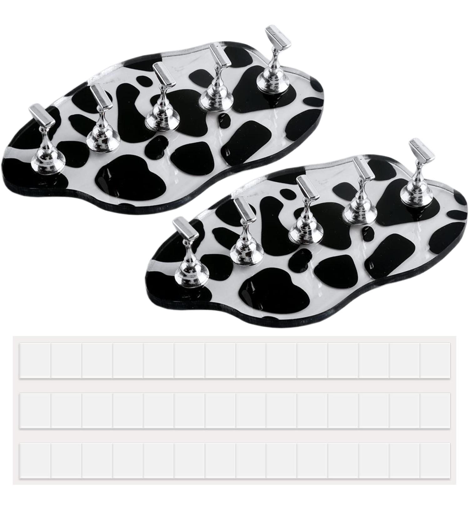 Acrylic Nail Stands Set with 42pcs Reusable Putty Metal Holders - Magnetic Nail Art Tools for DIY at Home & Salon - Buy Online on GoSupps.com
