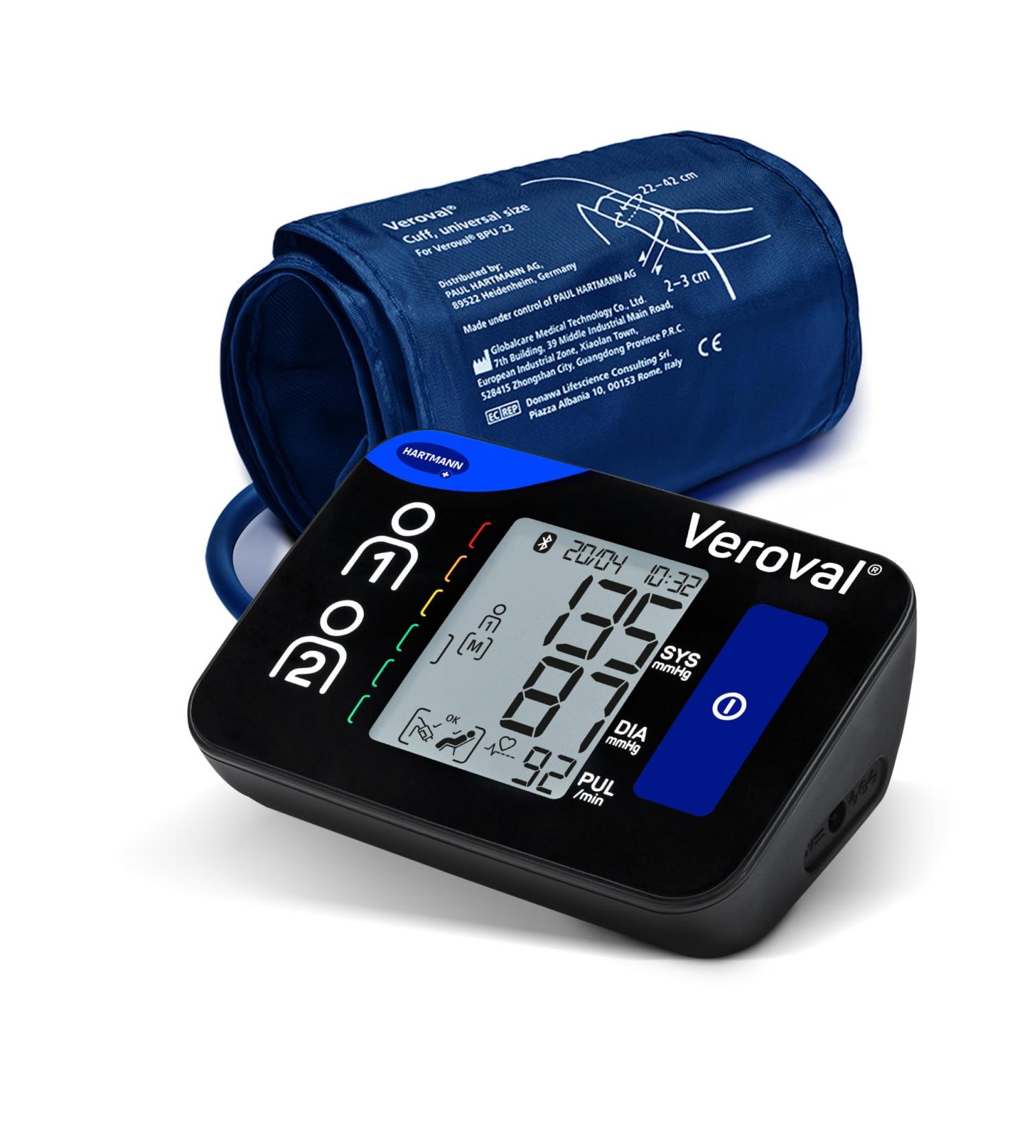 Buy Veroval Compact BPU 26 Blood Pressure Monitor - AFIB Detection Bluetooth App Sync Easy to Use - Buy Online on GoSupps.com