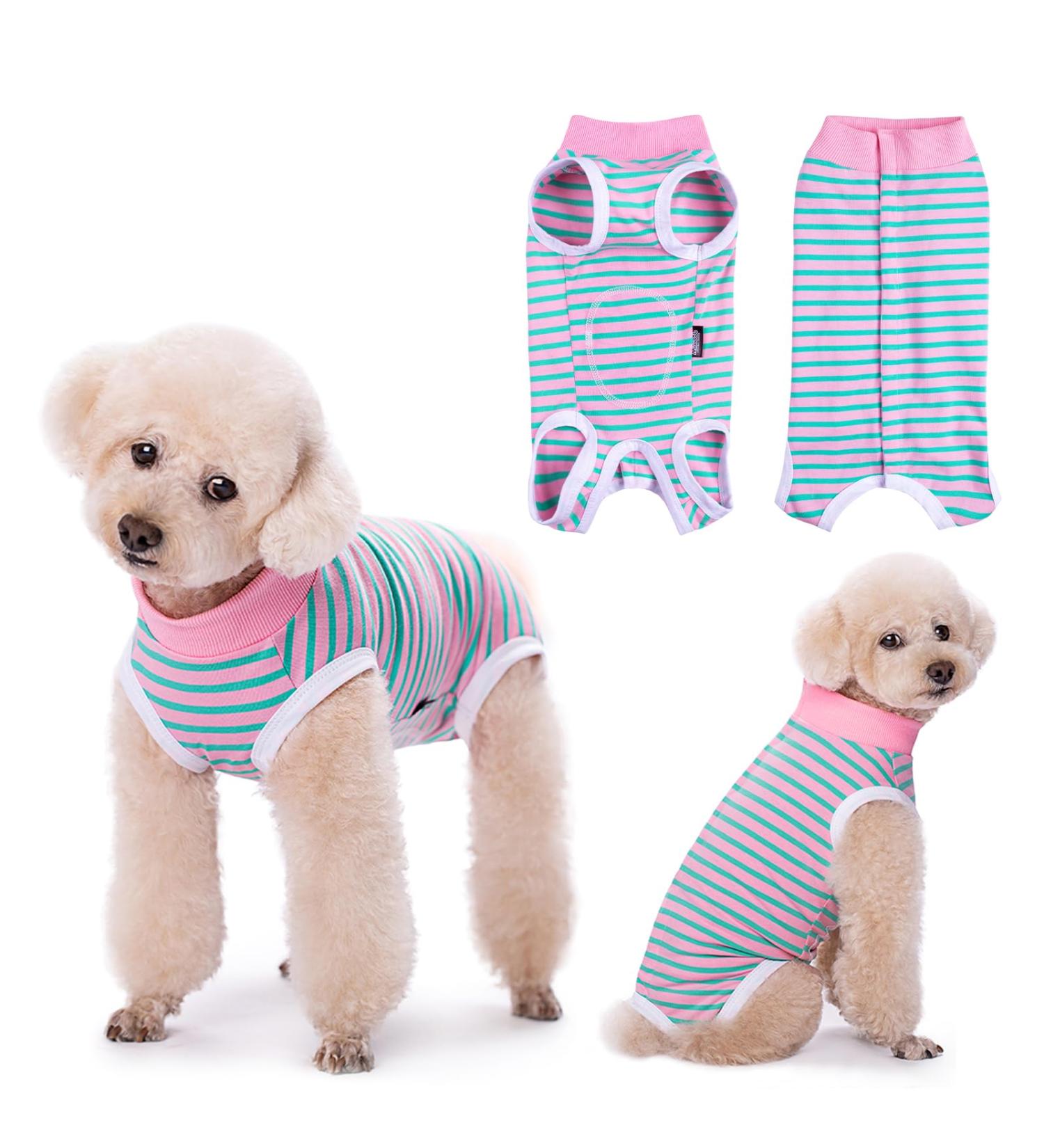 Lyneun XL Pink Dog Recovery Suit Soft Breathable Alternative to Cone for Male & Female Dogs Post-Surgery Wound Protection & Allergy Relief - Buy Online on GoSupps.com