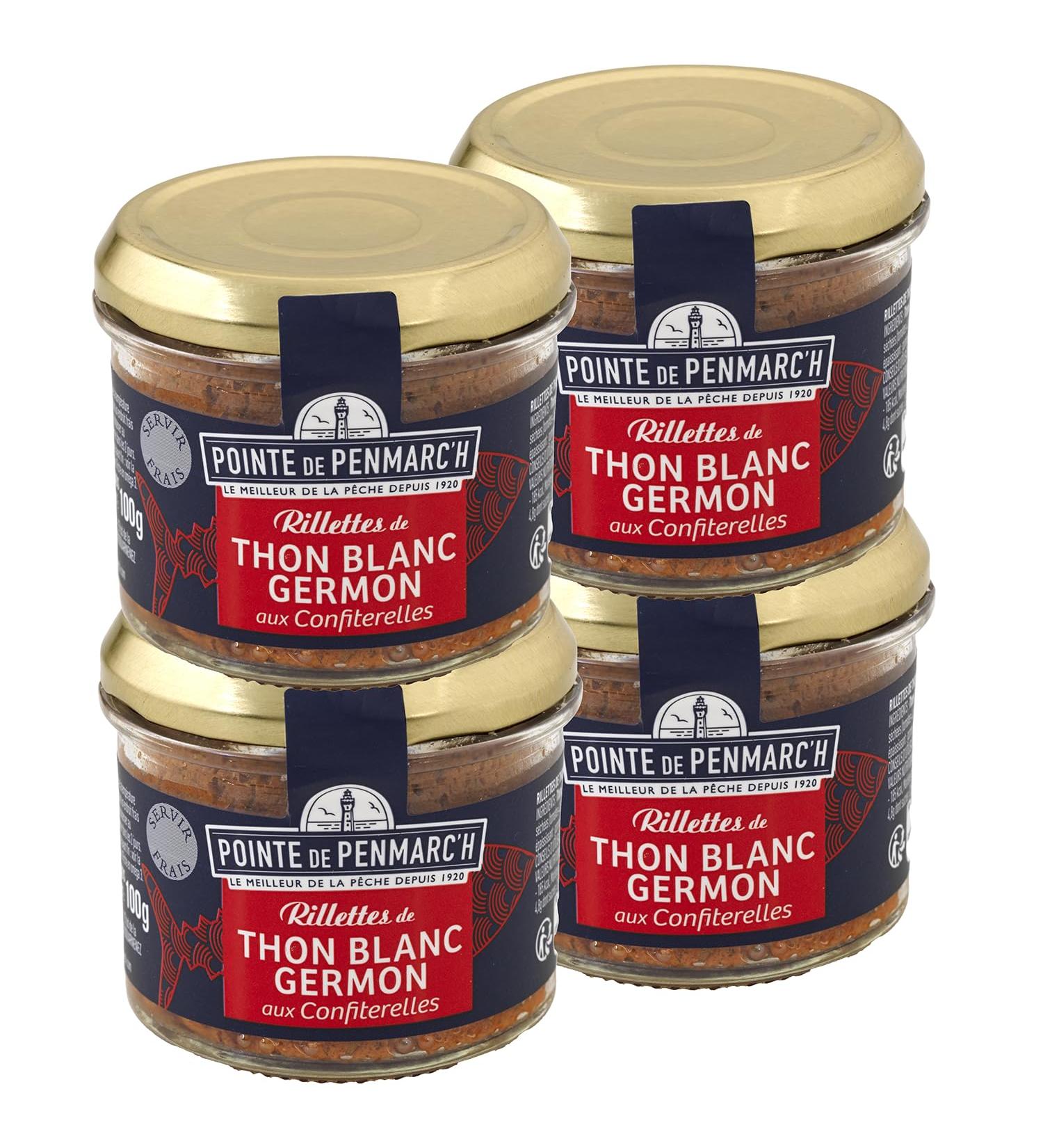 Tuna rillettes conerelles Pointe de Penmarc'h set of 4 100g verrines - Delivery in 2 to 3 working days from Brittany - Buy Online on GoSupps.com