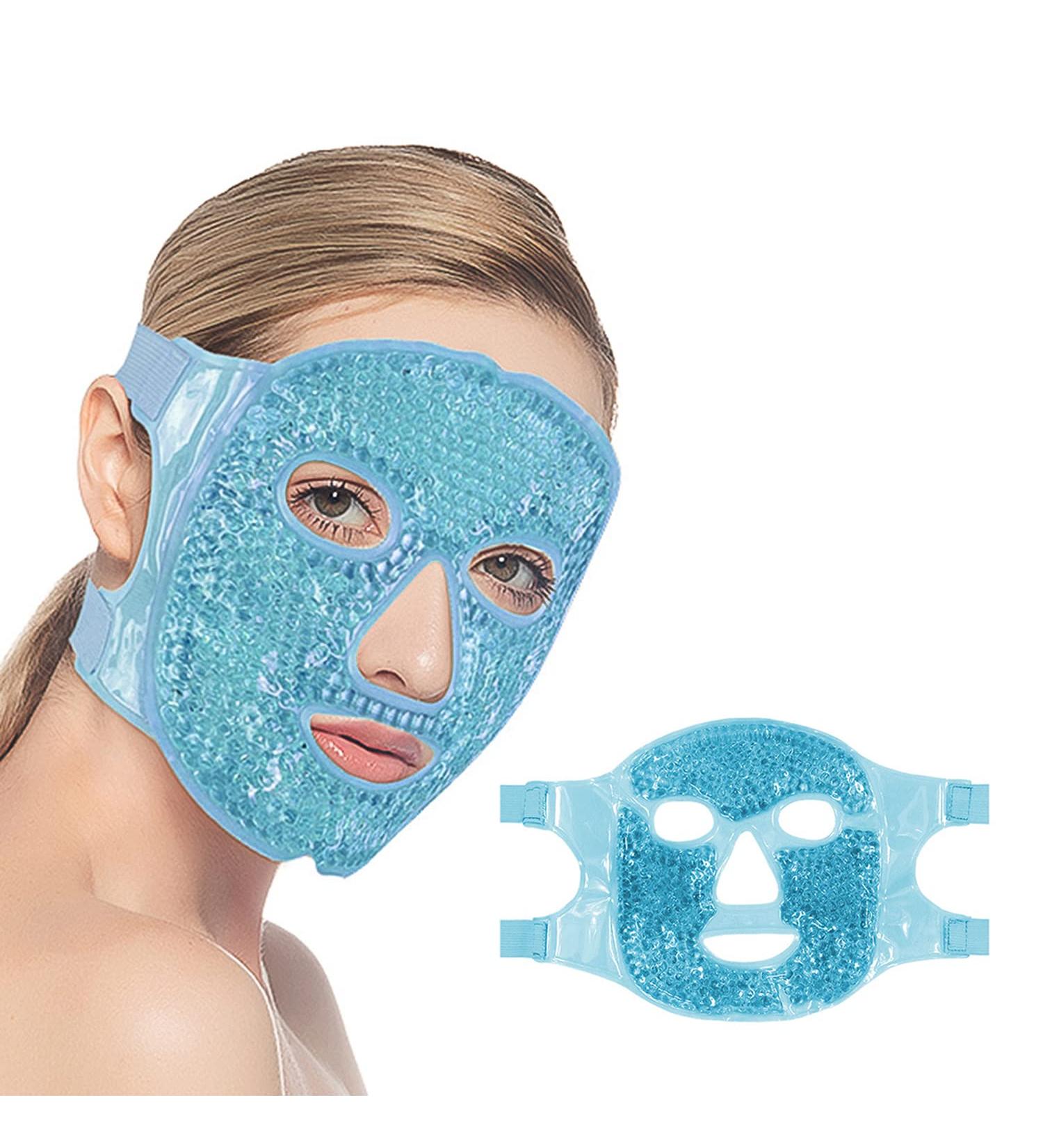 Cam2 Cool Mask | Reusable Gel Face & Eye Mask for Swollen Eyes & Dark Circles - Cooling Relief (Blue) - Buy Online on GoSupps.com