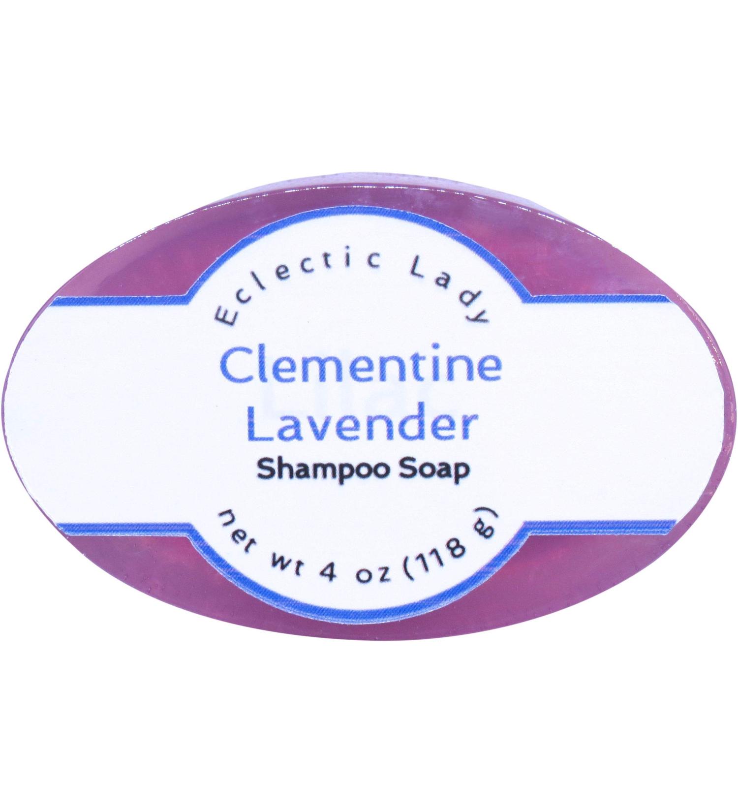 Eclectic Lady Clementine Lavender Shampoo Soap Bar - Pure Argan Oil Silk & Honey Protein Natural Extracts - 4 oz - Buy Online on GoSupps.com