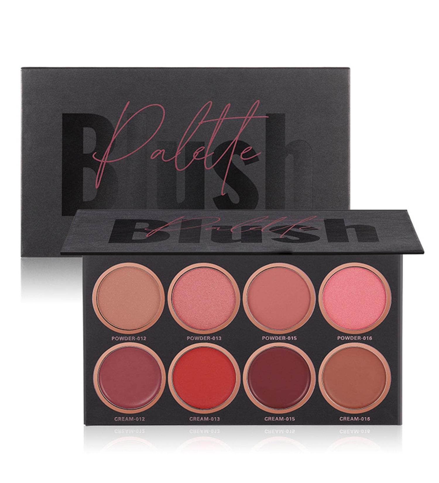 8 Colors Blush Palette Shimmer & Matte Blush/Highlighter Face Palette Highlight Cream Blush Makeup Palette - Buy Online on GoSupps.com