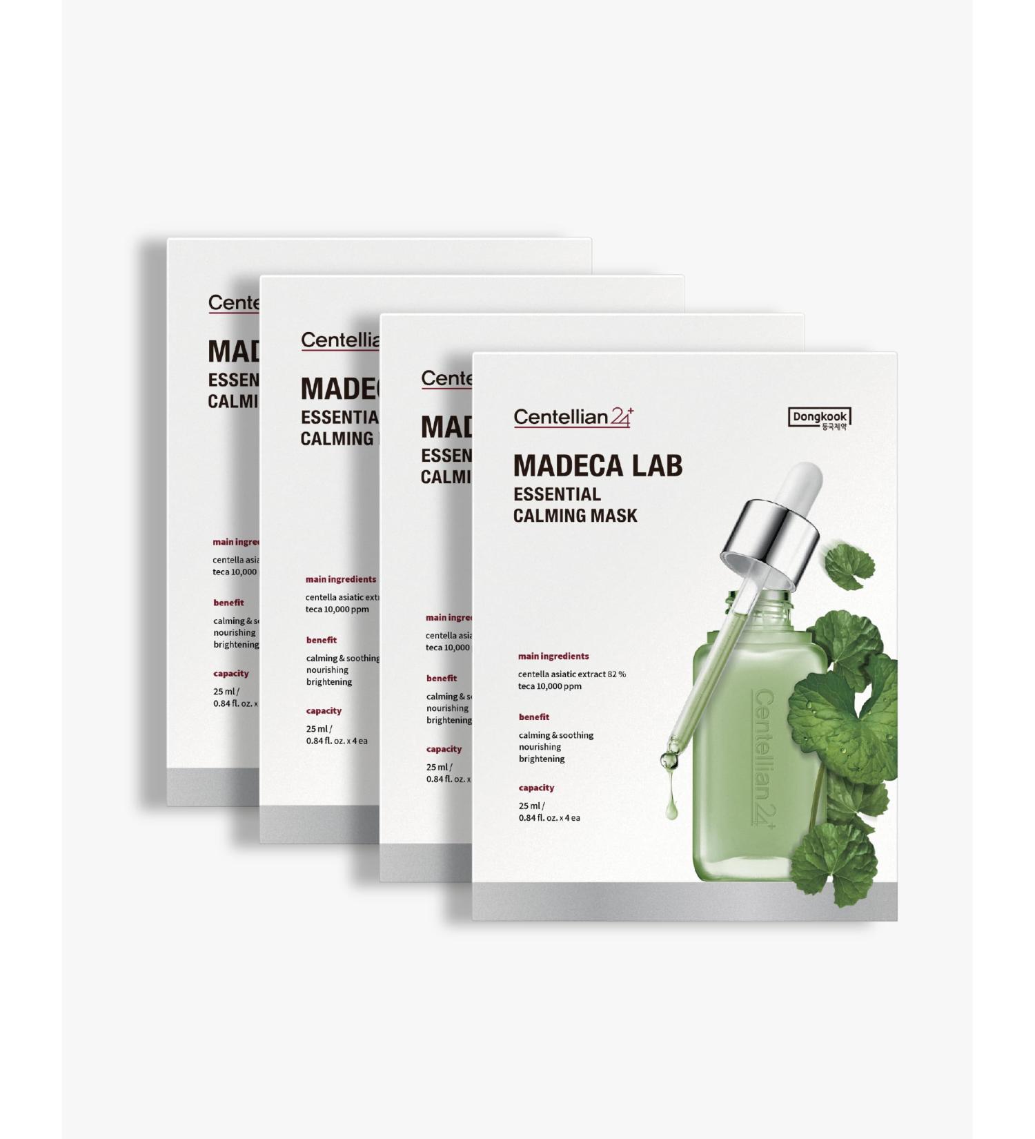 CENTELLIAN 24 Madeca Mask (Extra Calming 24pc) - Face Mask Sheet for Ultra Calming Soothing for Sensitive Acne-prone Skin with Centella Asiatica TECA Niacinamide. Korean Skin Care for Men Women Extra Calming (24pc) - Buy Online on GoSupps.com