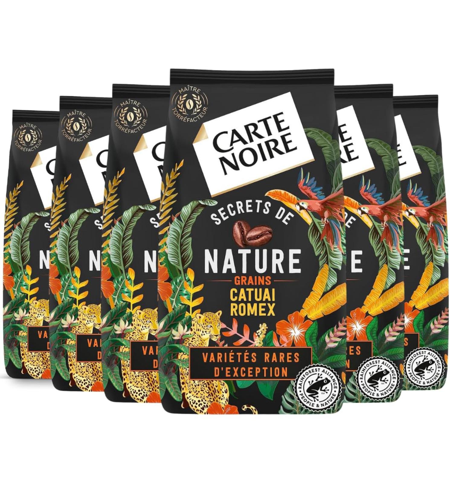 CARTE NOIRE - Caf Grain Carte Noire Secrets de Nature - Catuai Romex - Certifi Rainforest Alliance - Paquet de 6 kg - Buy Online on GoSupps.com
