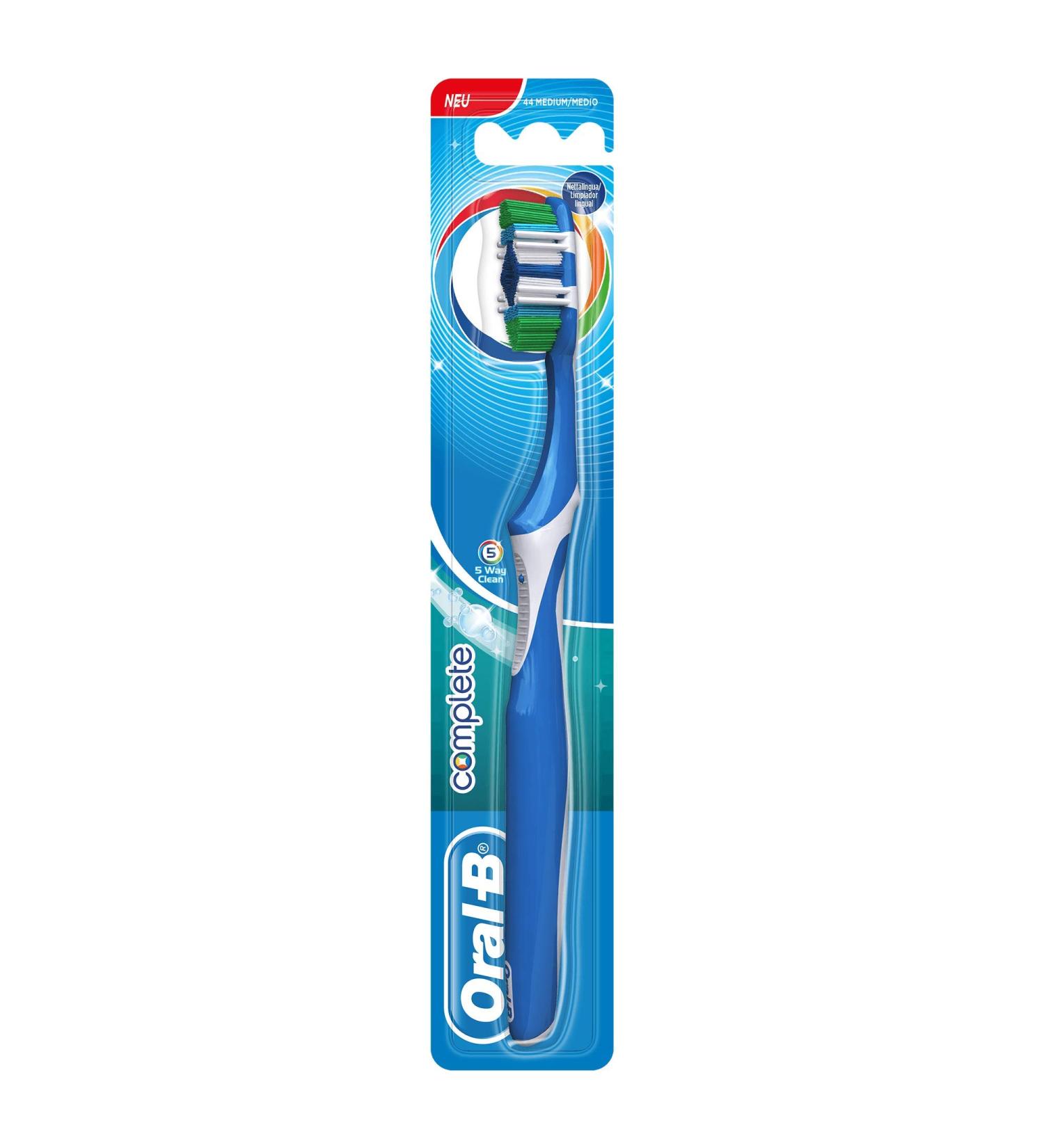 Oral-B Complete 5-Way Clean Manual Toothbrush Medium - 1 Count - Buy Online on GoSupps.com