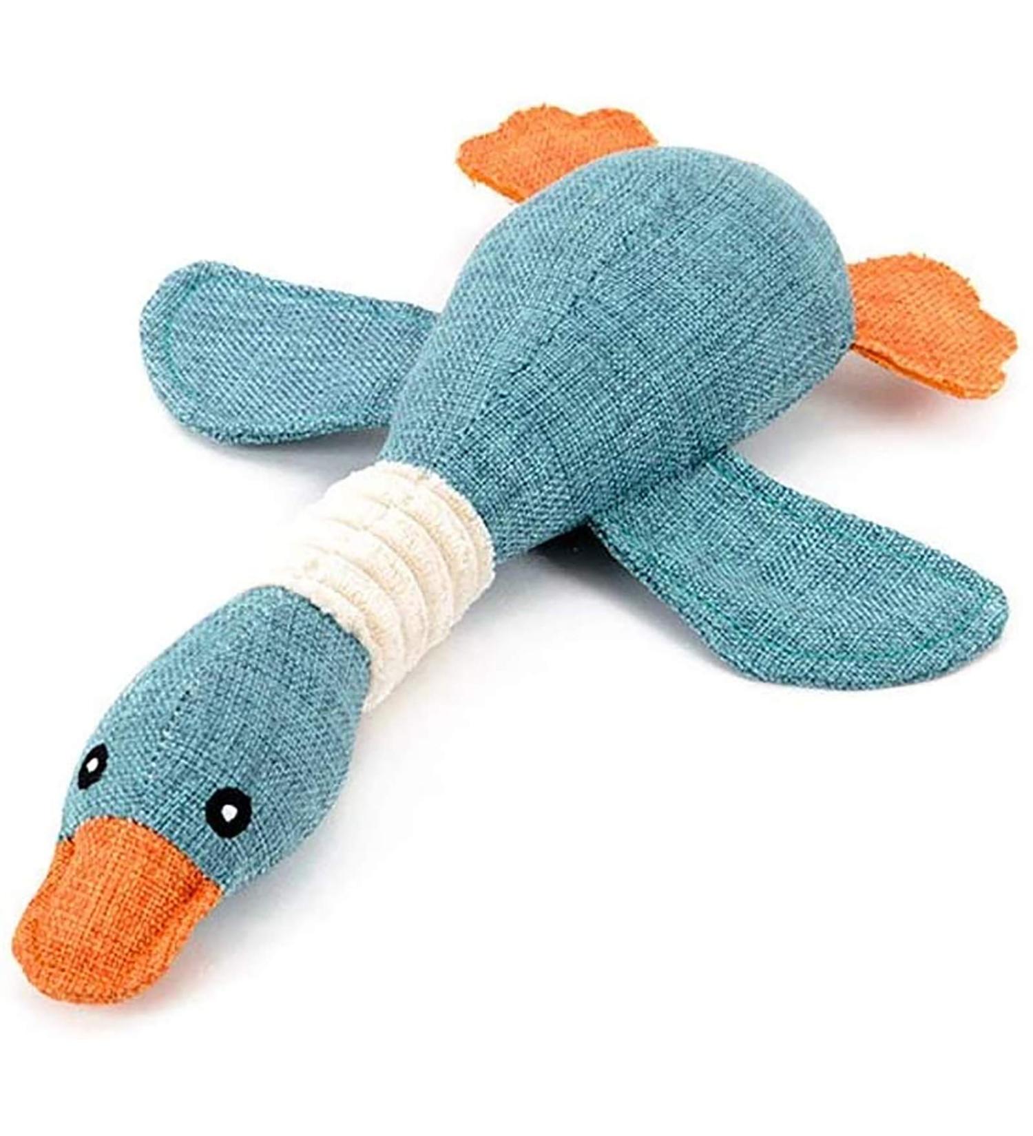 Vitscan Dog Toys for Aggressive Chewers Indestructible Large Breed and Squeaky Goose for Large Small Medium Dogs Blue - Buy Online on GoSupps.com