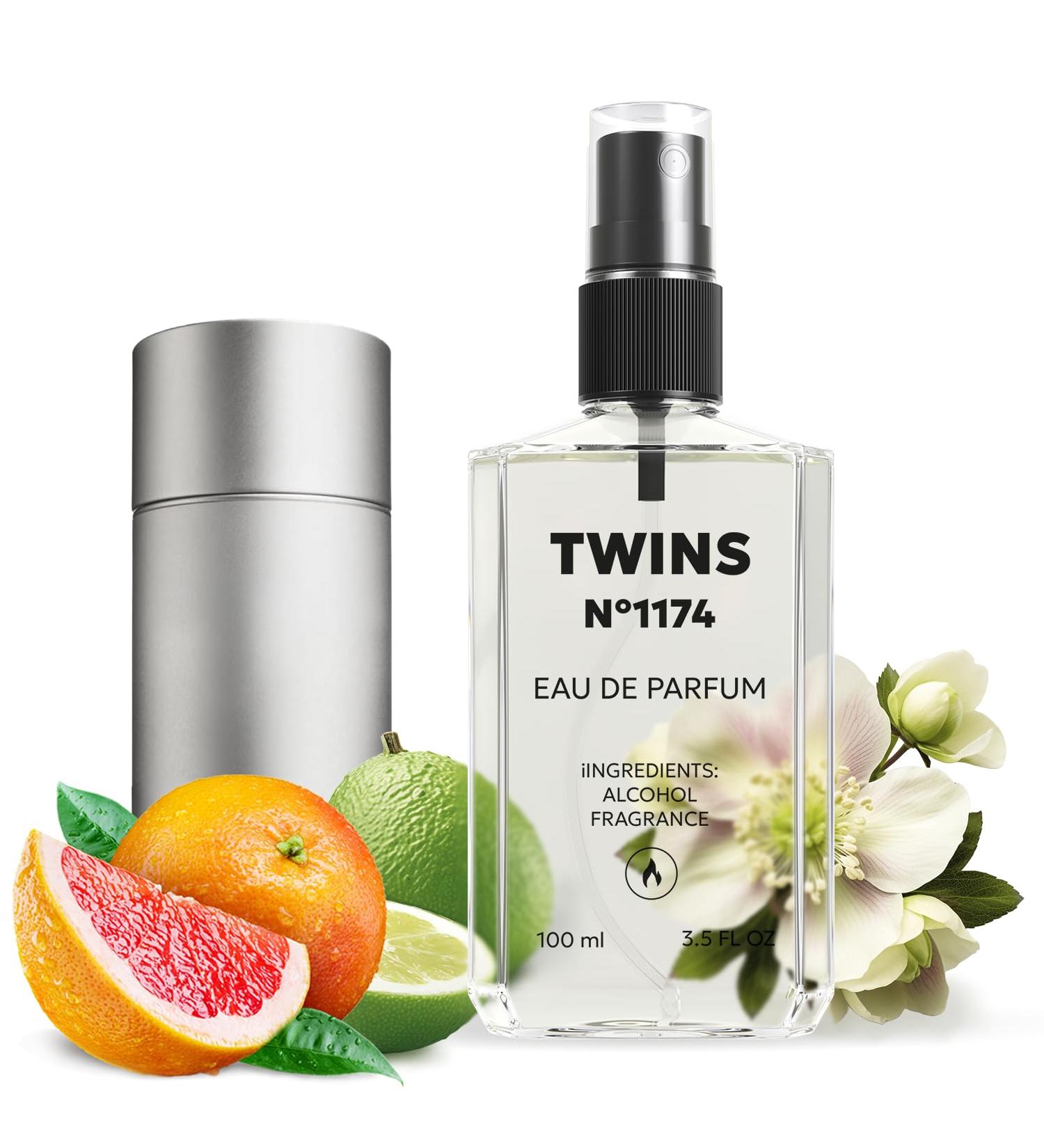 TWINS Impression of 212 Men | Perfume for Men Eau de Parfum | No.1174 | 3.4 Fl Oz / 100 ml CH 212 Men Impression - Buy Online on GoSupps.com