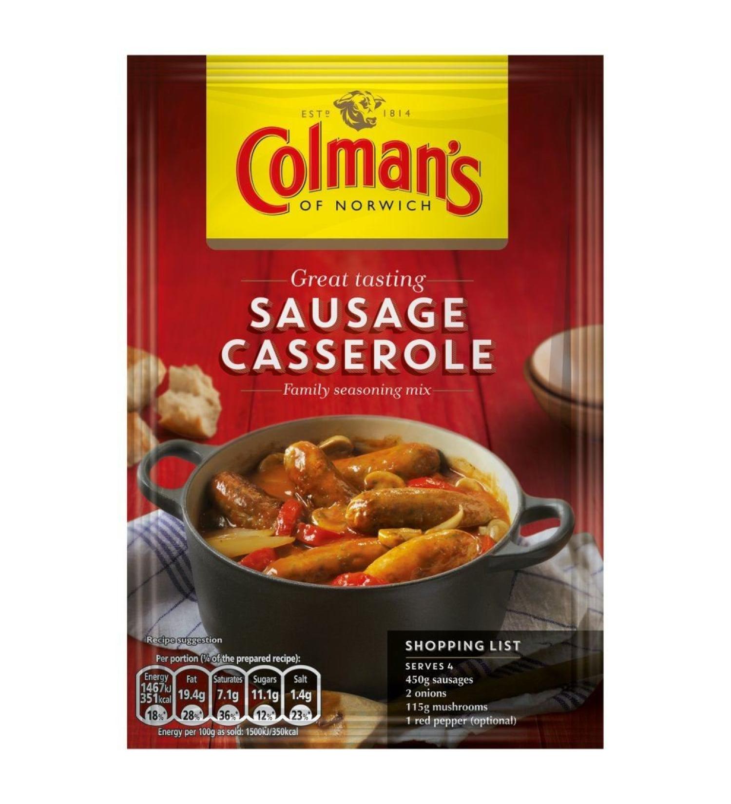 Colman's - Sausage Stew Mix - Pack of 8 x 39g sachets