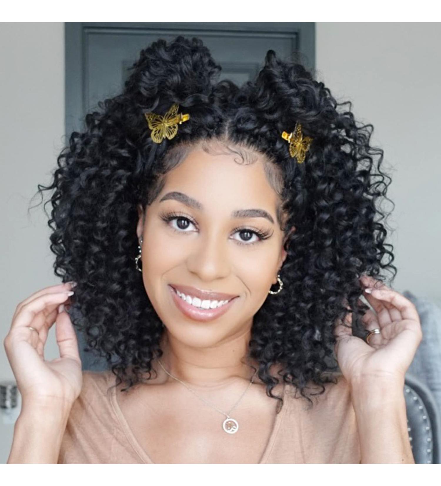 Ocean Wave Synthetic Crochet Hair 10 Inch - 8 Packs Natural Black Deep Twist Crochet Braids Extensions ToyoTree (1B) - Buy Online on GoSupps.com