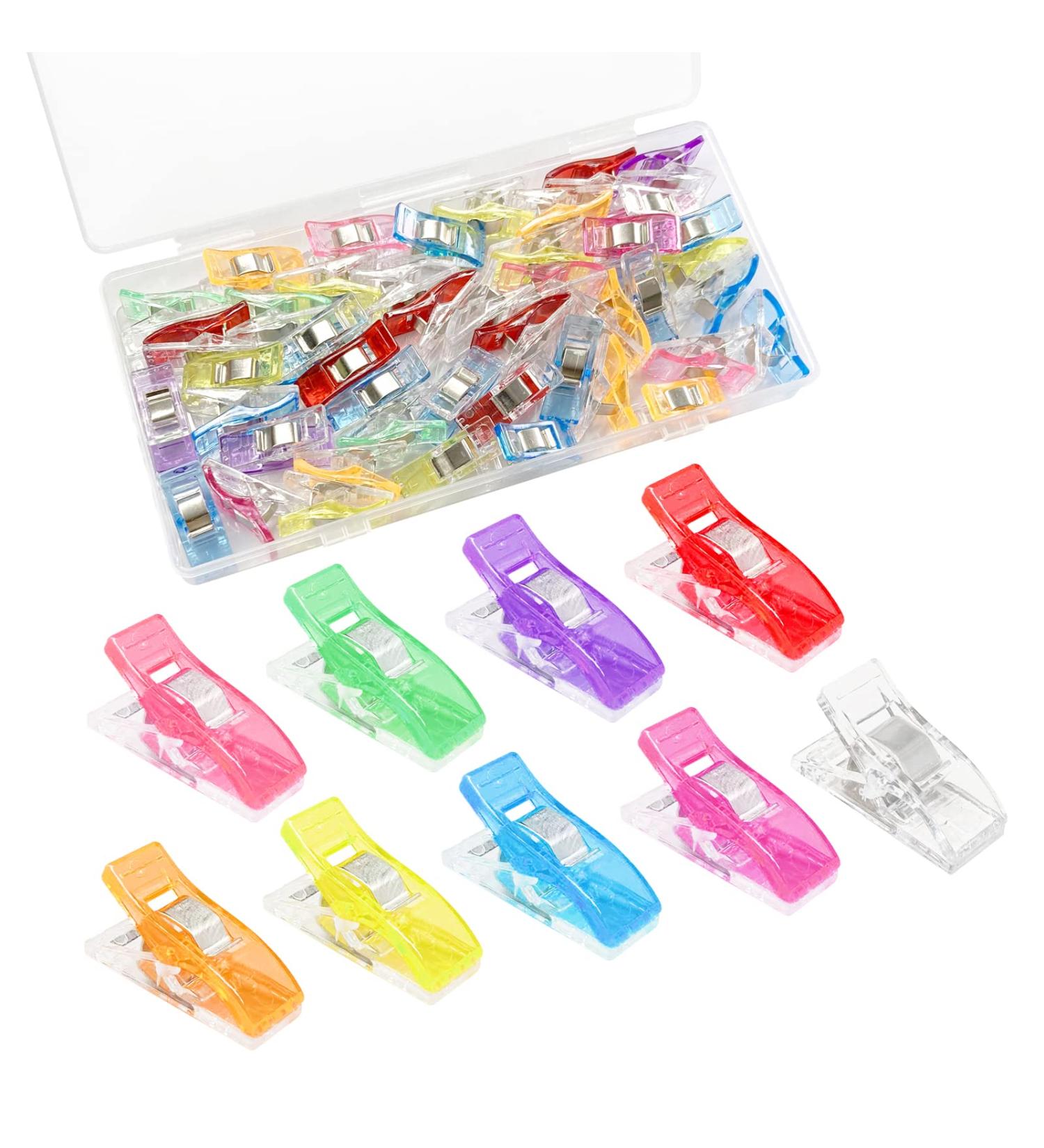 45 Pack Multipurpose Sewing Clips for Quilting and Crafts - Assorted Colors - Buy Online on GoSupps.com
