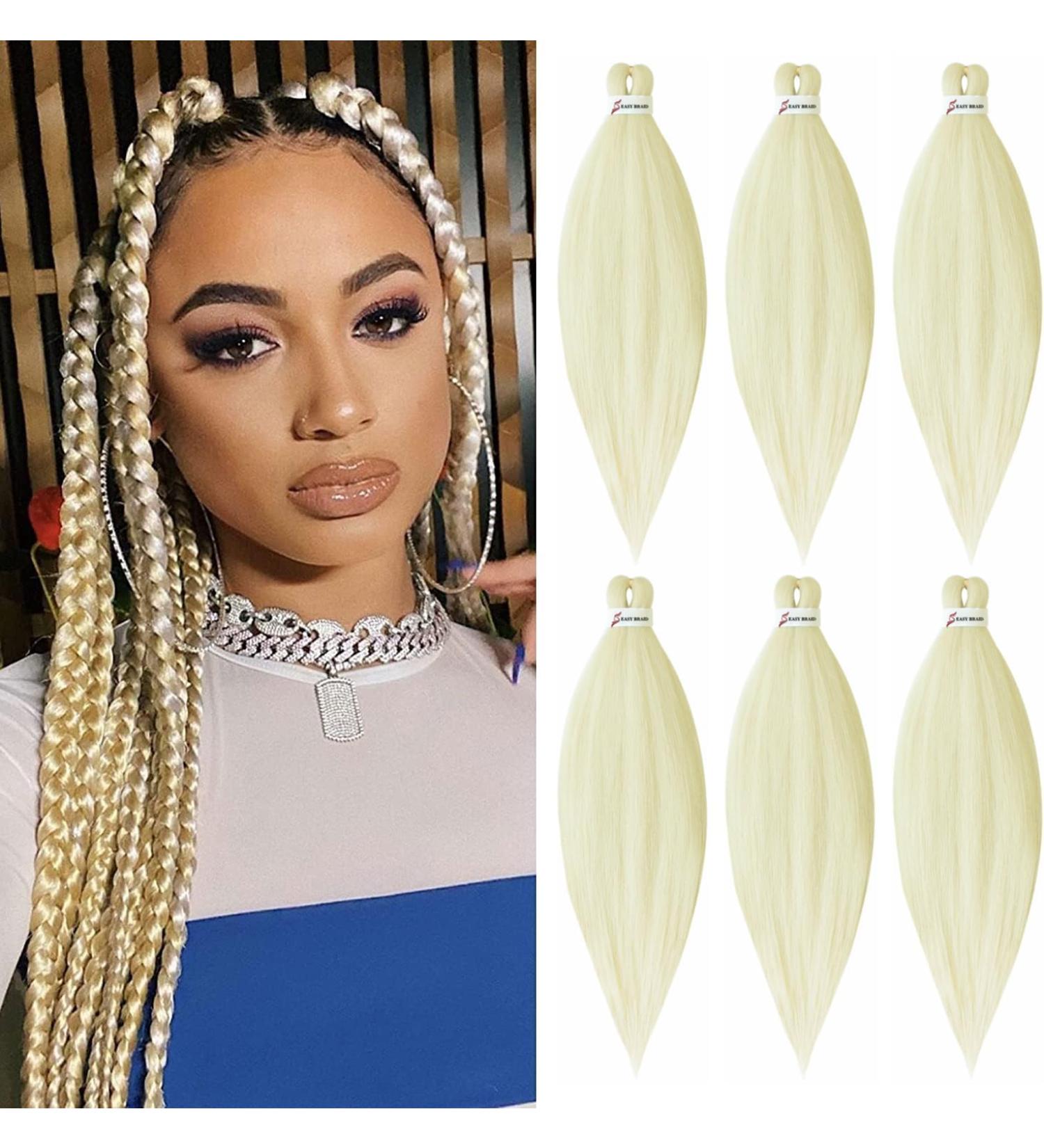 Pre-stretched Braiding Hair Easy Braid 6 Packs/Lot Professional Synthetic Fiber Crochet EZ Braids Yaki Texture Braiding Hair Extensions (30 inch 613#) 30 Inch (Pack of 6) 613# - Buy Online on GoSupps.com